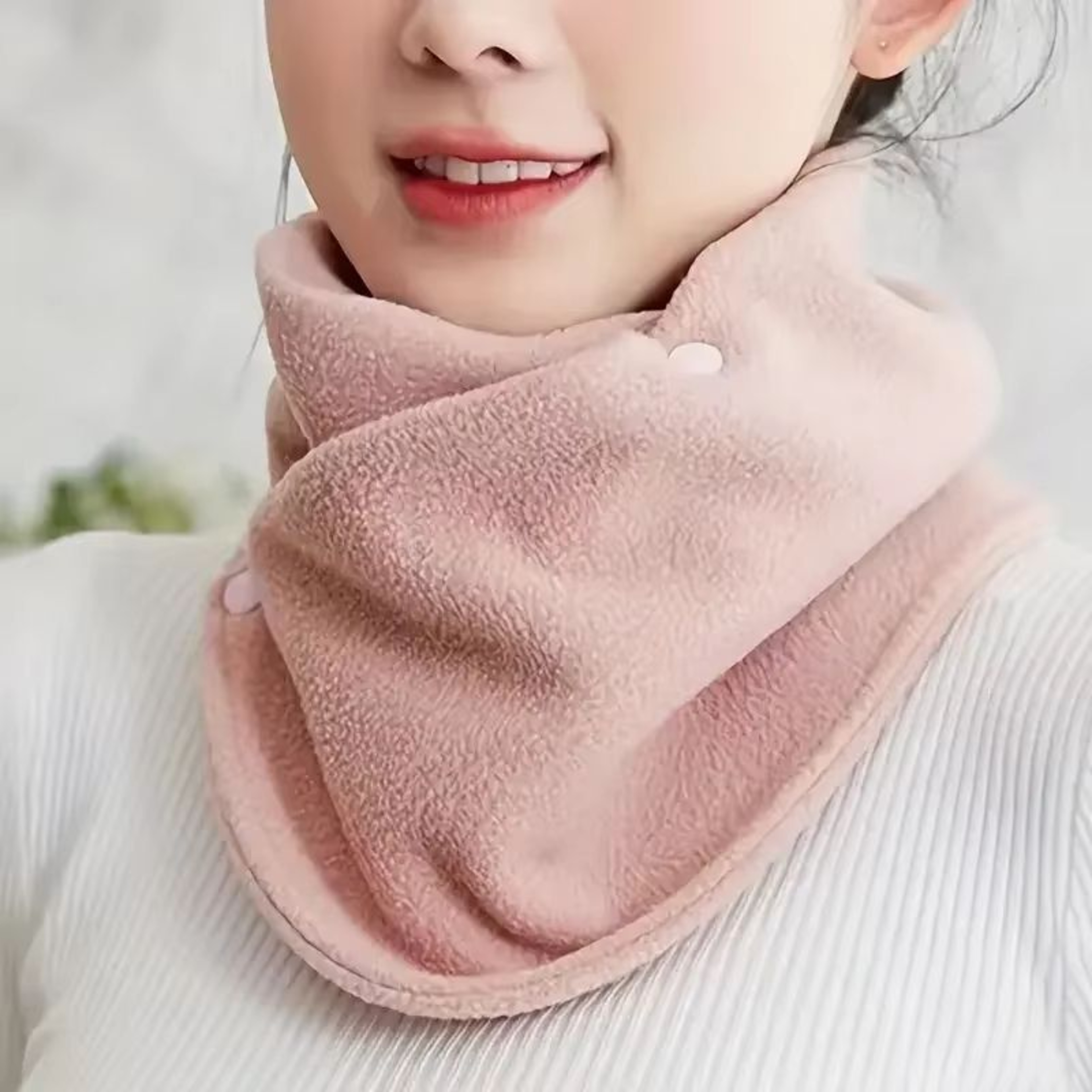 Womens Winter Warm Fluffy Scarf  Stylish Soft Neck Warmer Wrap For Cold Weather 10