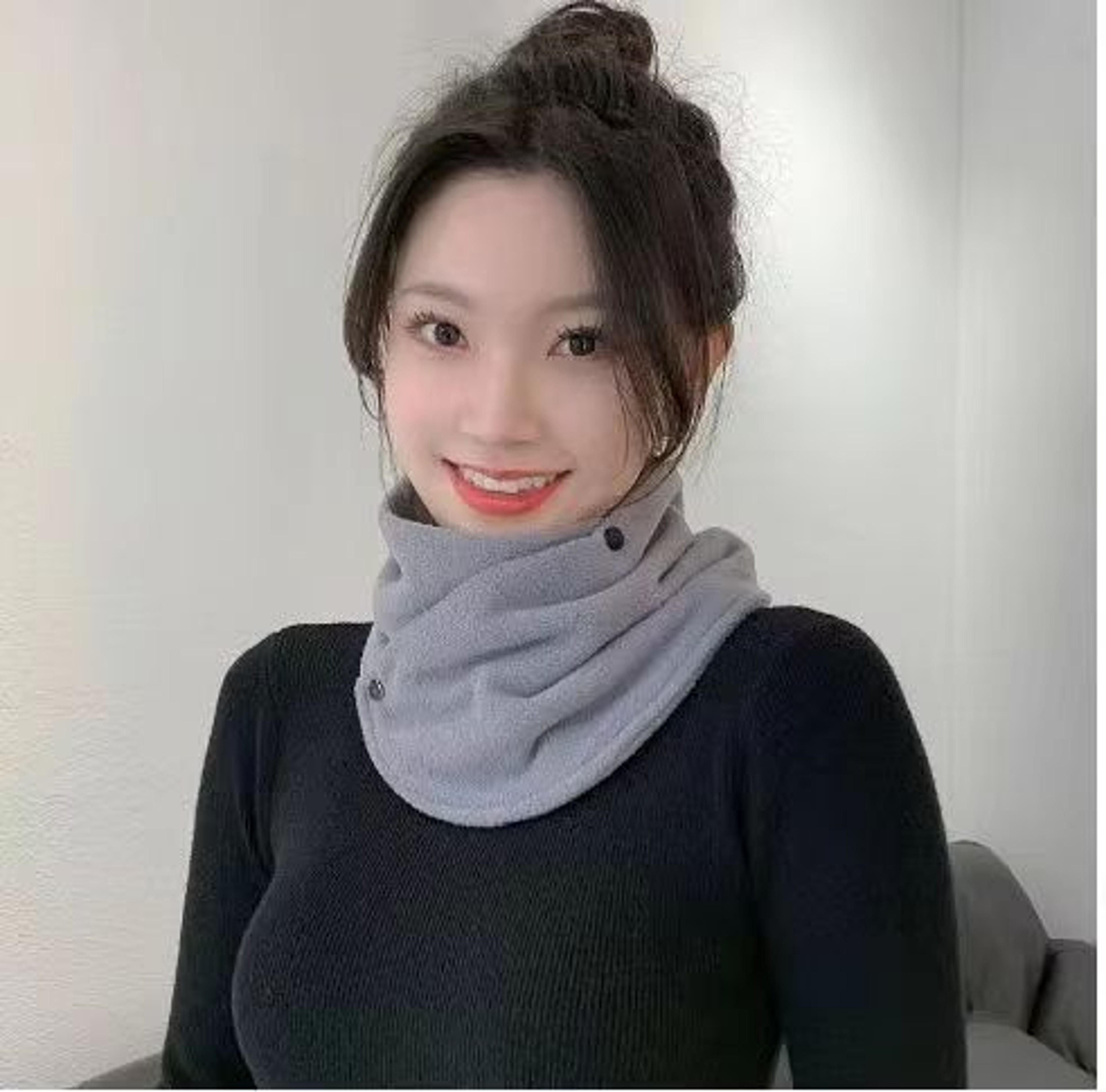 Womens Winter Warm Fluffy Scarf  Stylish Soft Neck Warmer Wrap For Cold Weather 12