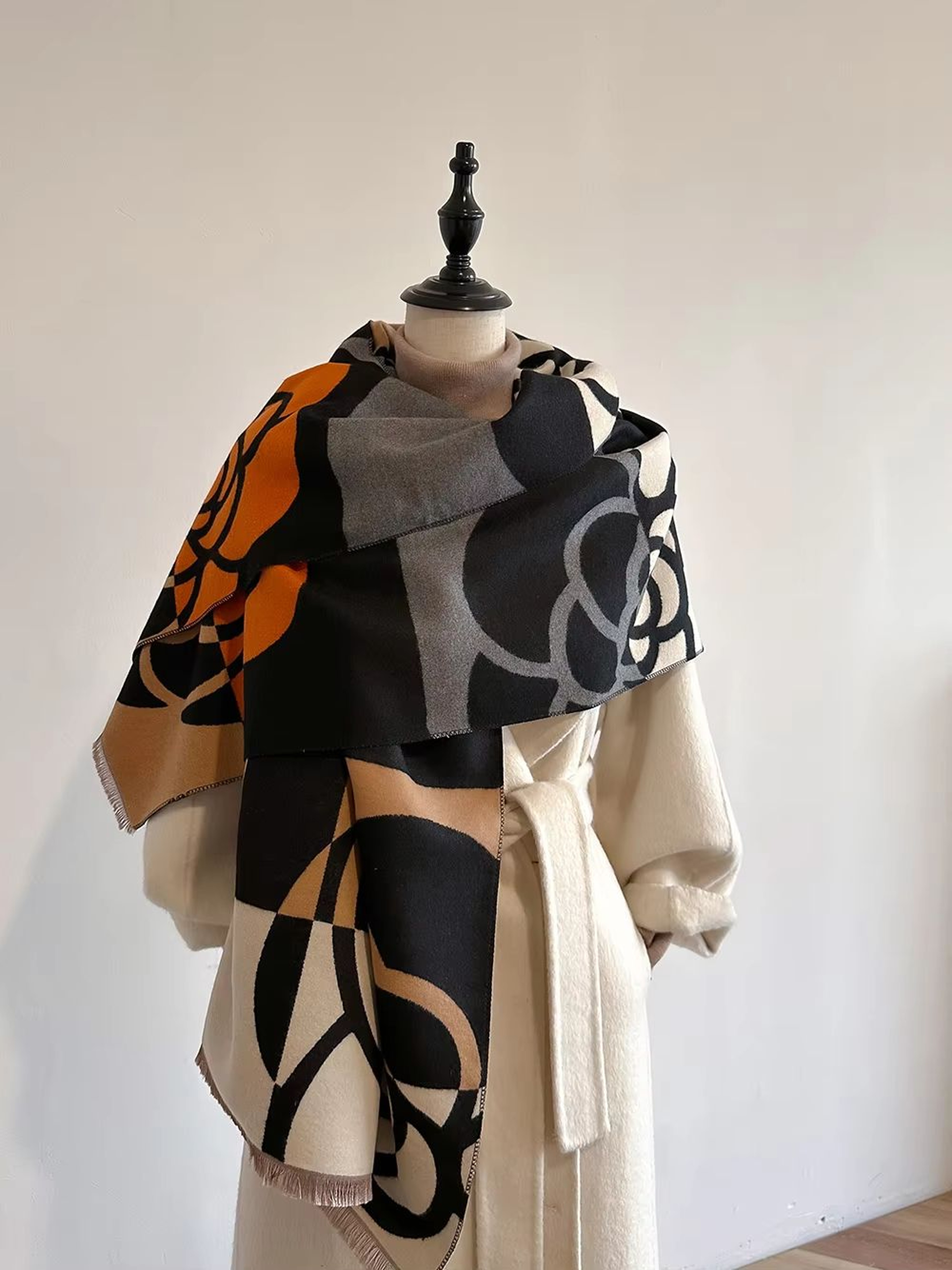 Luxury Womens Cashmere Winter Scarf  Thick Warm Pashmina Shawl Wrap Blanket Bufanda 6