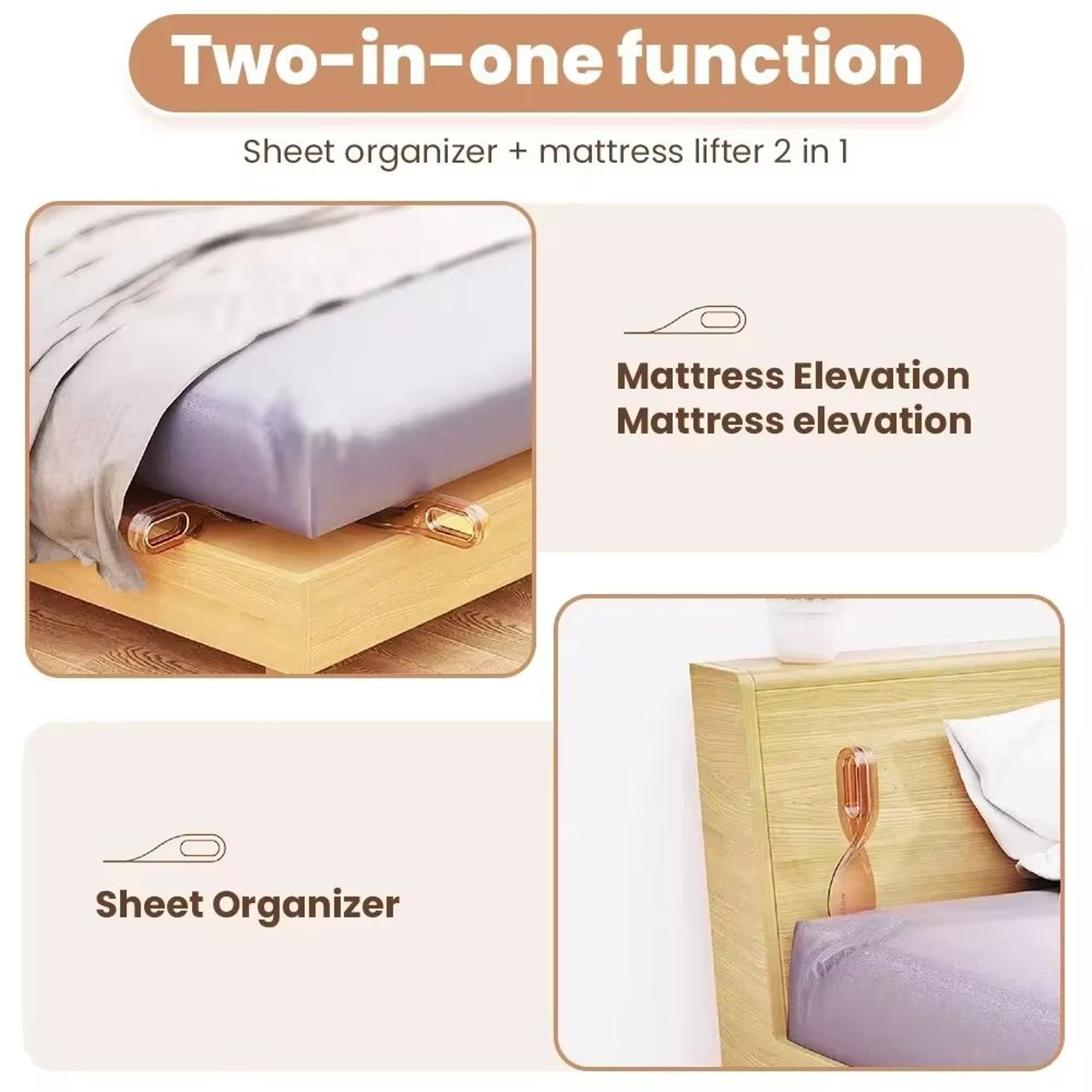Portable Mattress Lifter Tool Ergonomic Bed Sheet Changing Aid 3