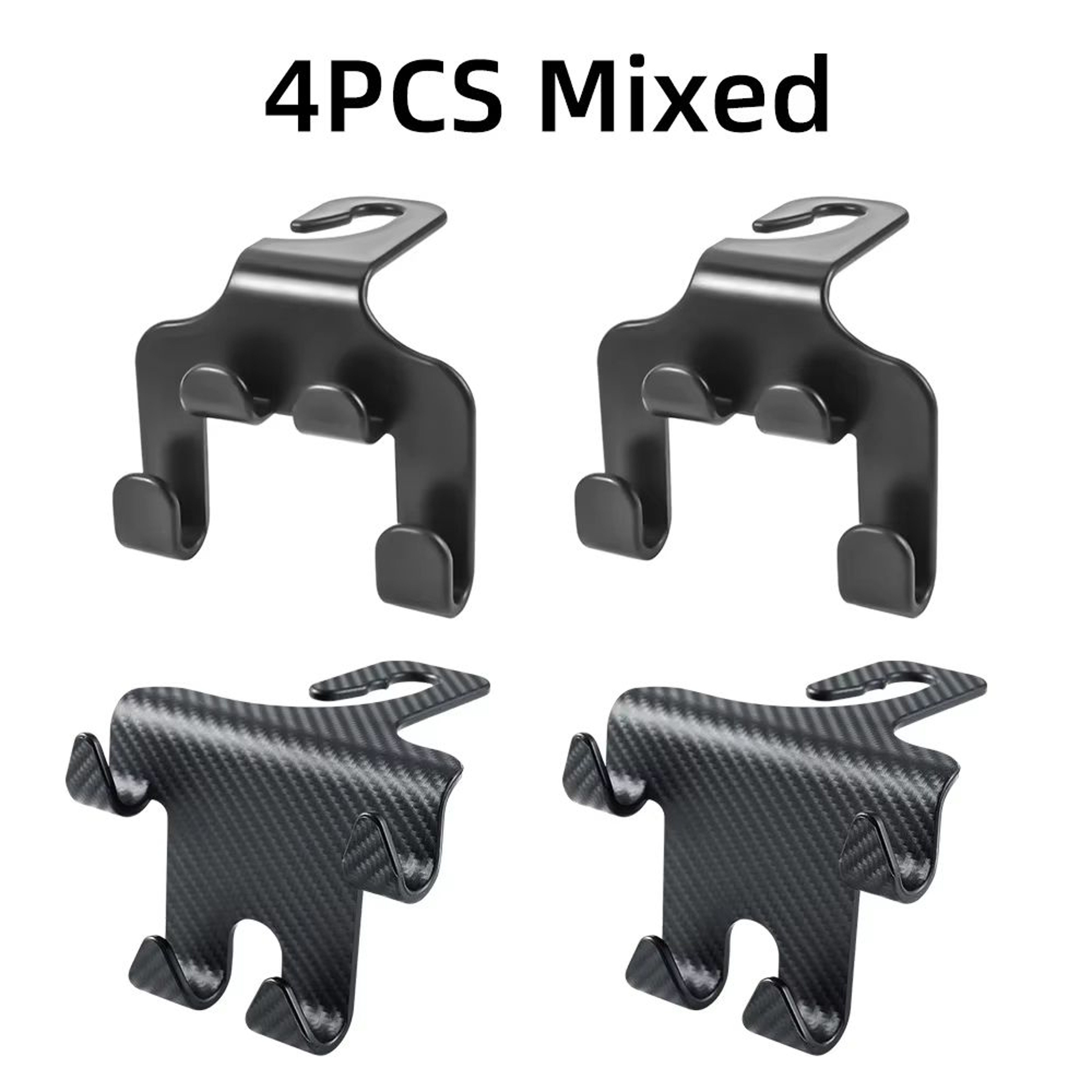 Universal Car Seat Headrest Hooks 4Pack  Hanger Storage Organizer For Handbags Coats And More 13