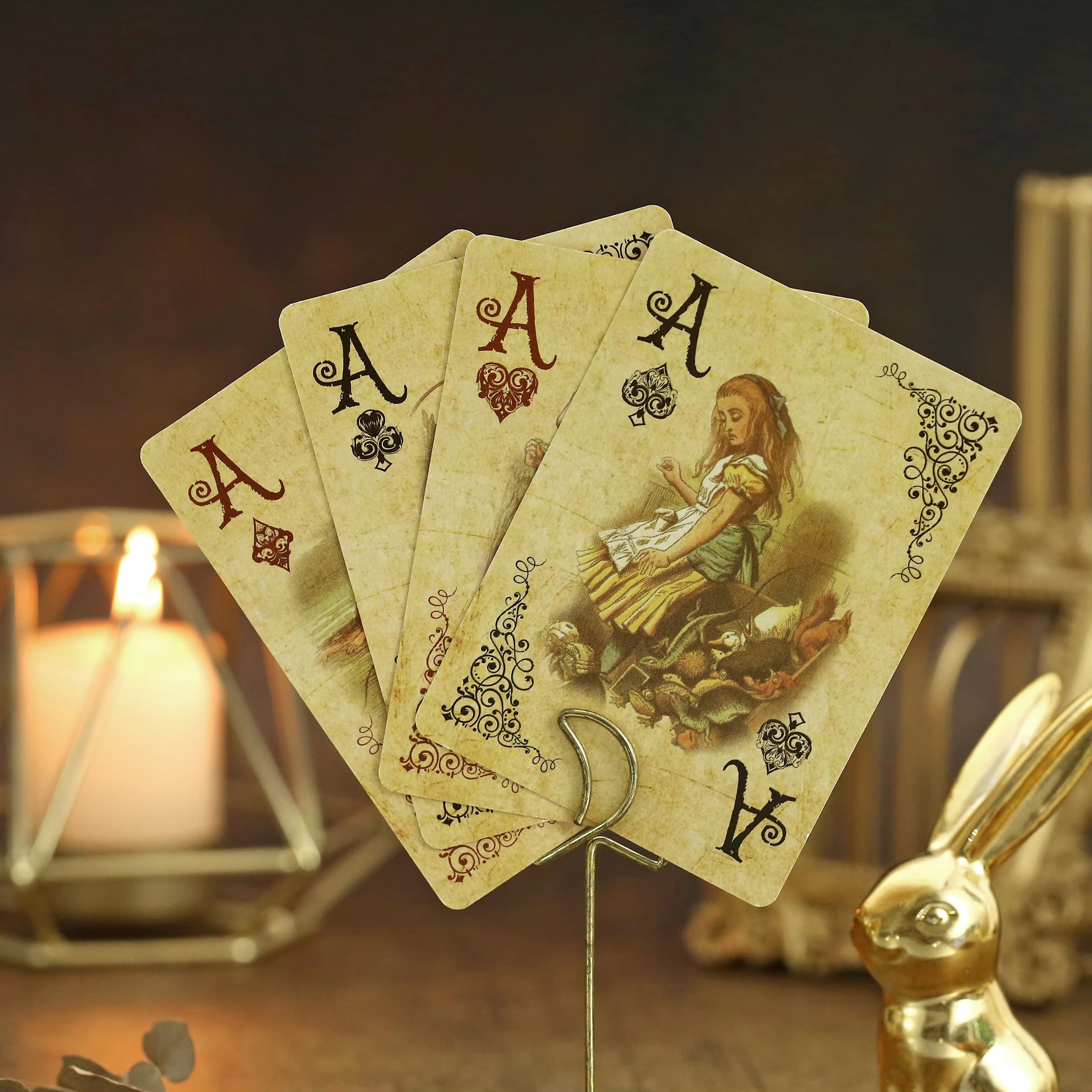 Vintage Alice In Wonderland Playing Cards Deck Retro Poker Style Collectible Set 3