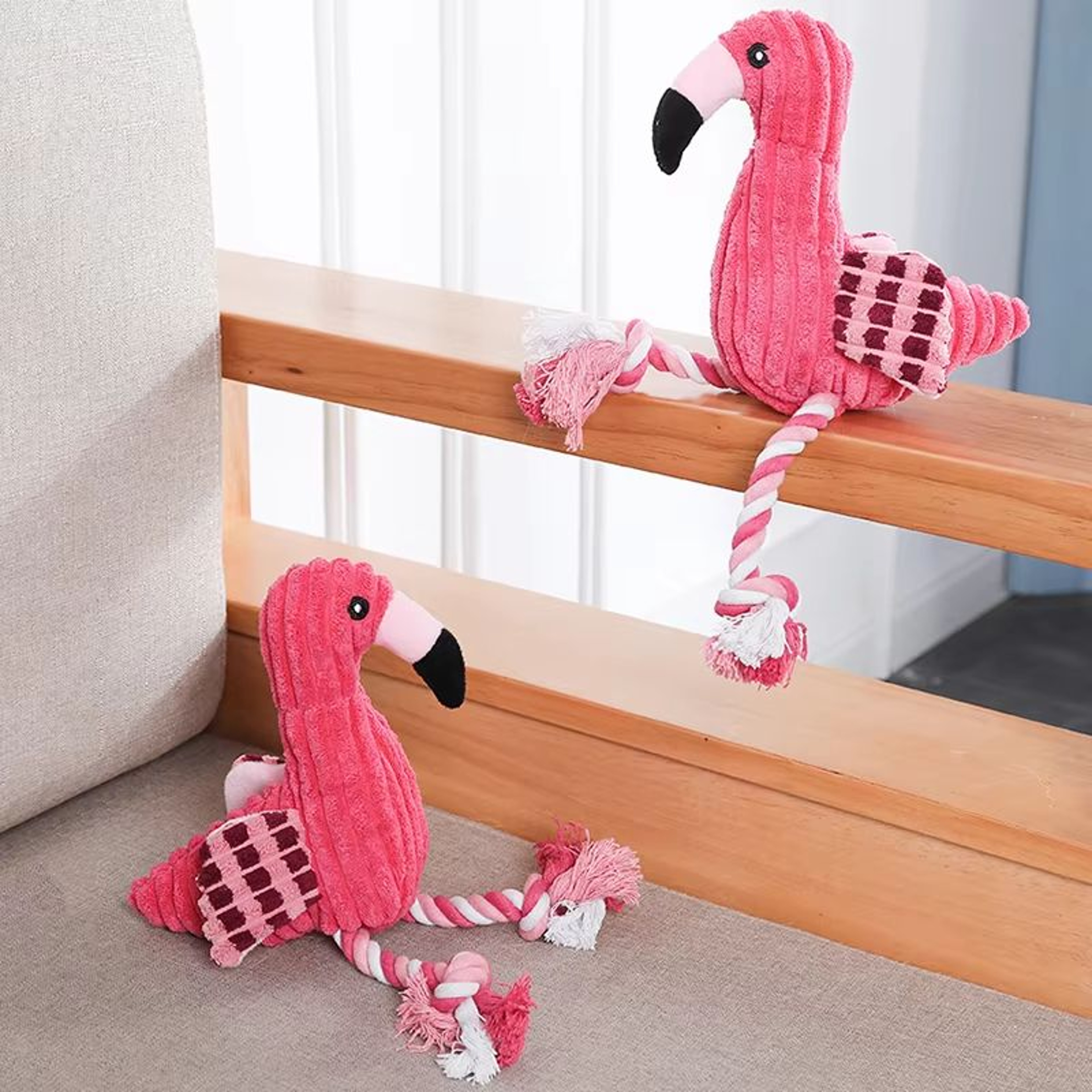 Animal Shape Corduroy Plush Dog Toy Squeaky BiteResistant Chew Toy For Puppies And Dogs 4