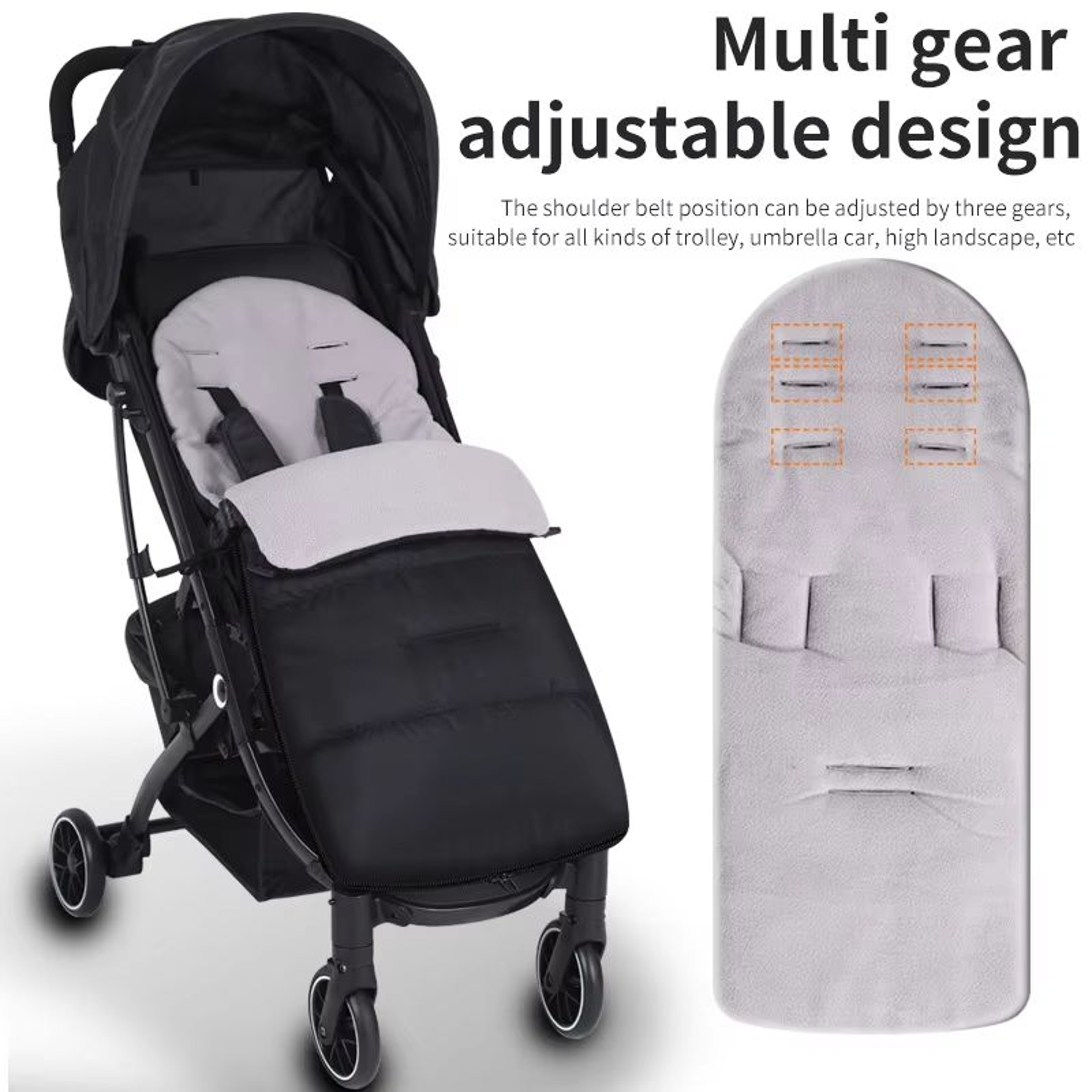 MultiUse Cotton Baby Stroller Changing Pad  Seat Mat For Newborns 0