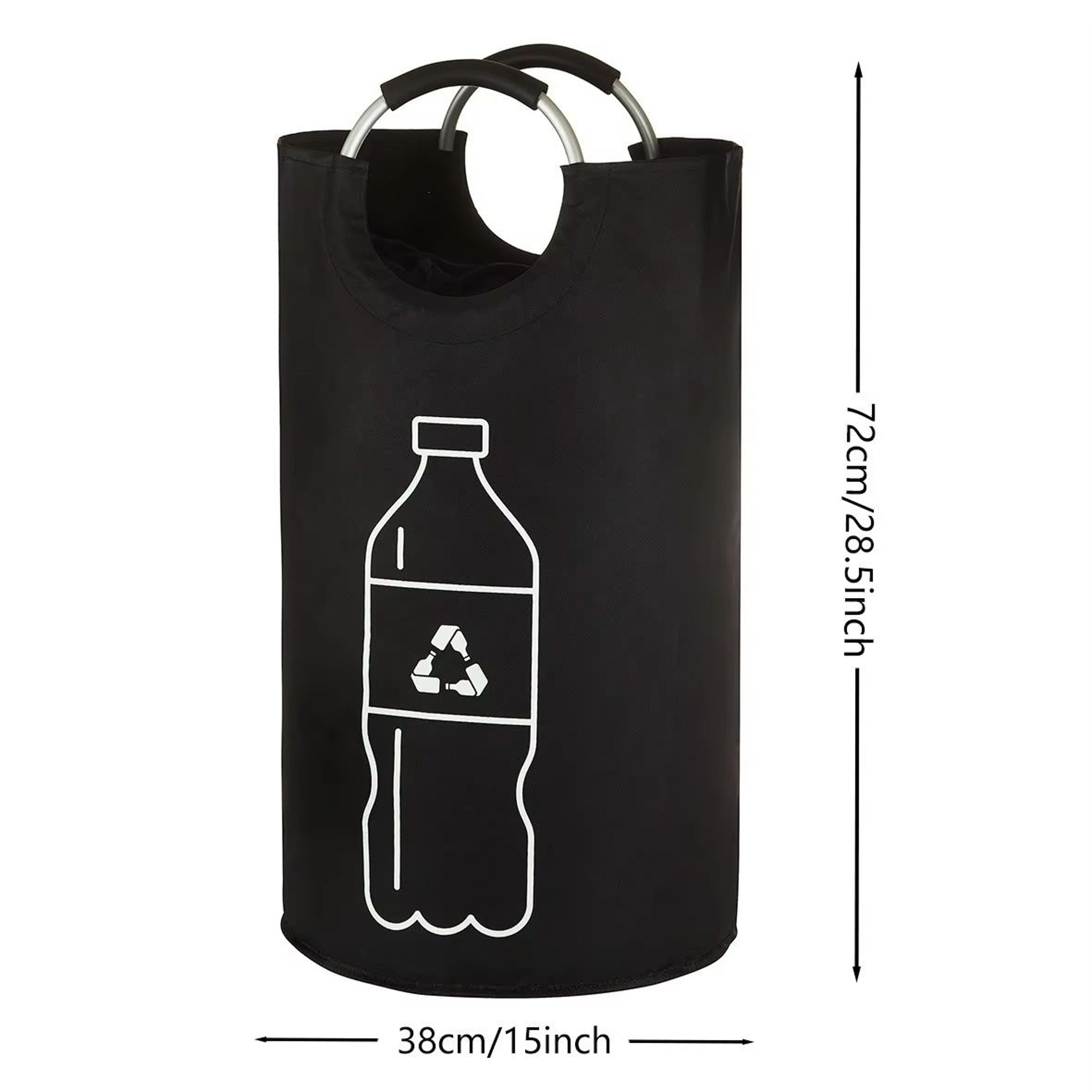 Large Capacity 82Liter Folding Storage Basket For Bottle  Waste Collection With Aluminum Handle 5