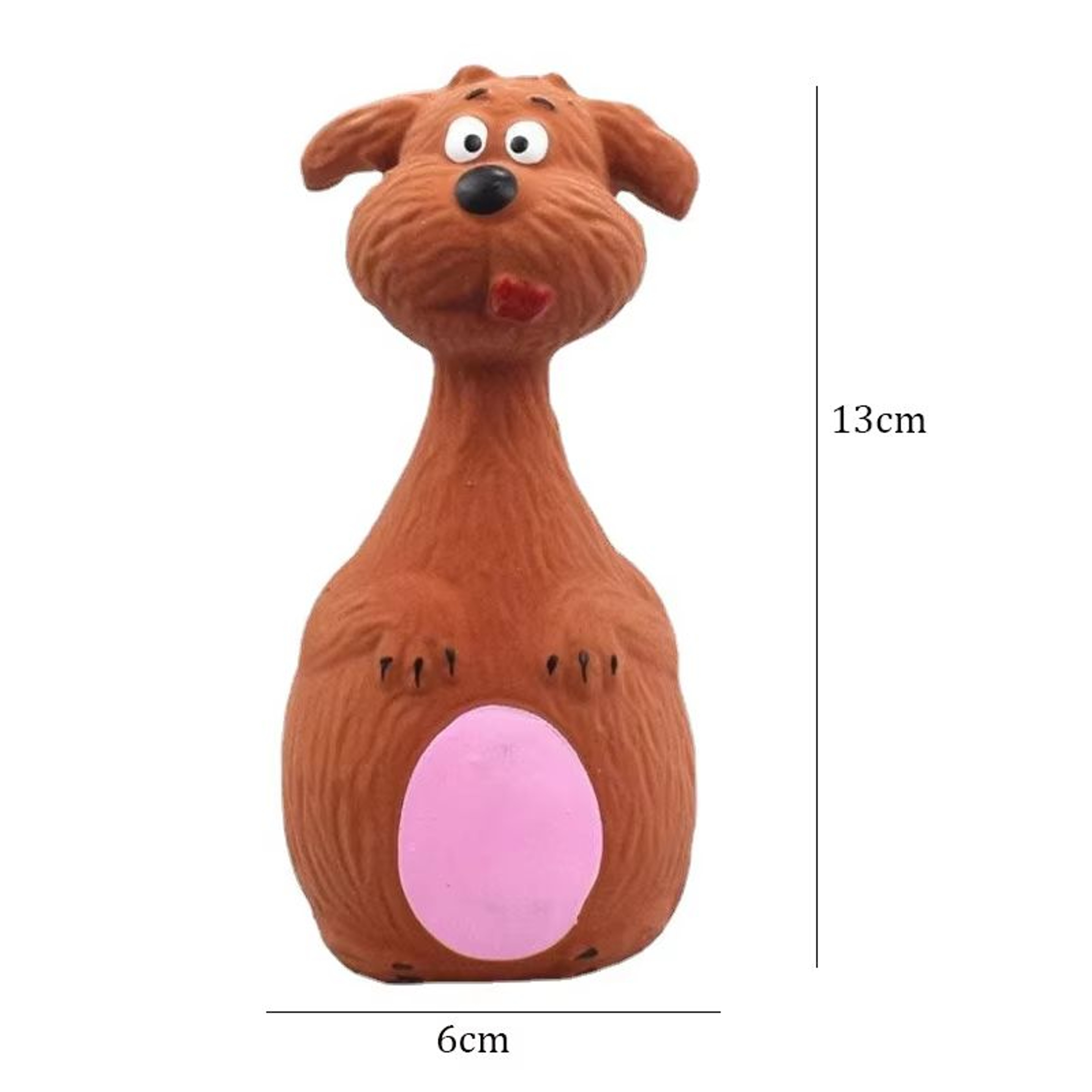 Durable Squeaky Dog Toy Rubber Chew Animal Toy For Small  Large Dogs 6