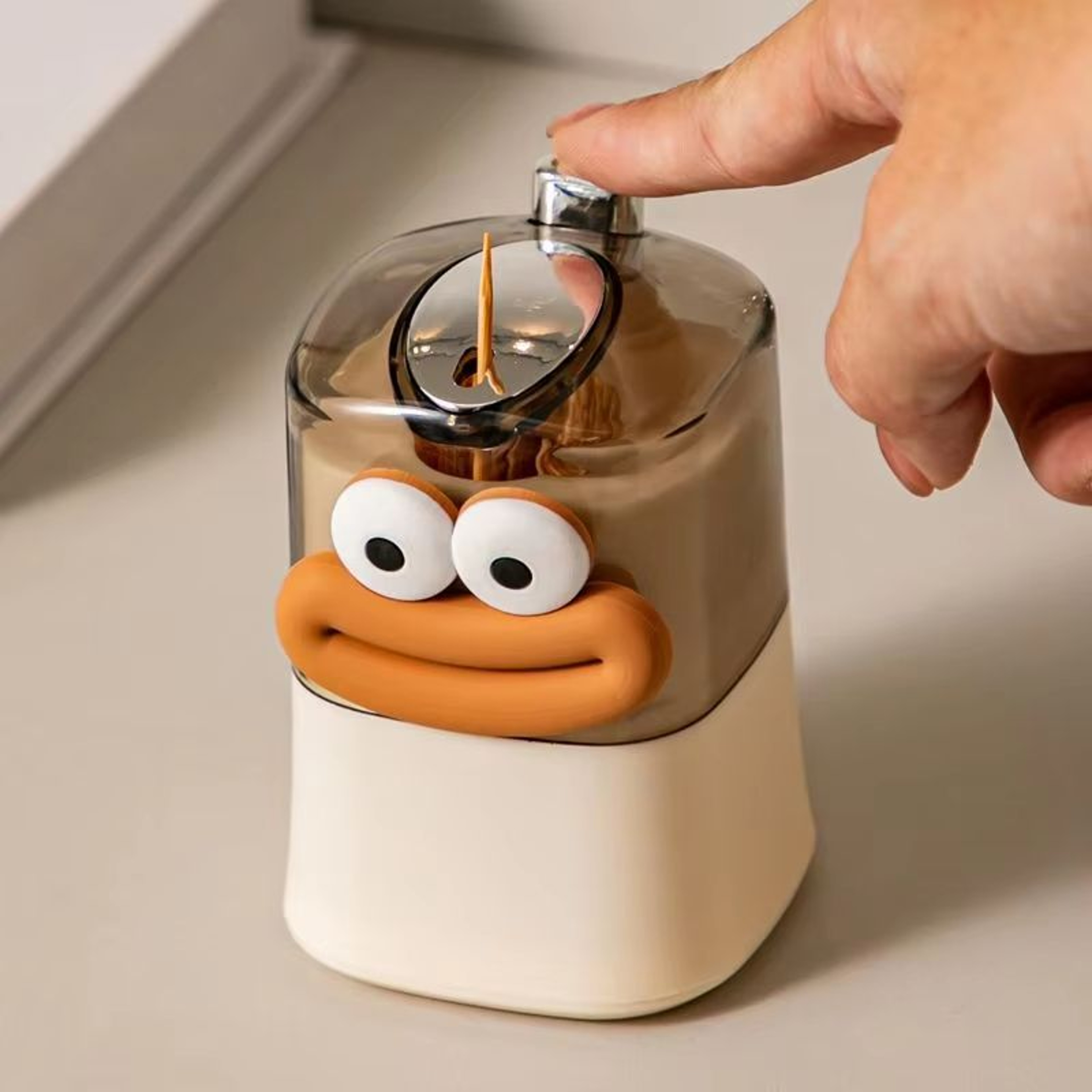 Creative Automatic Toothpick Storage Box PushType PopUp Toothpick Holder 0