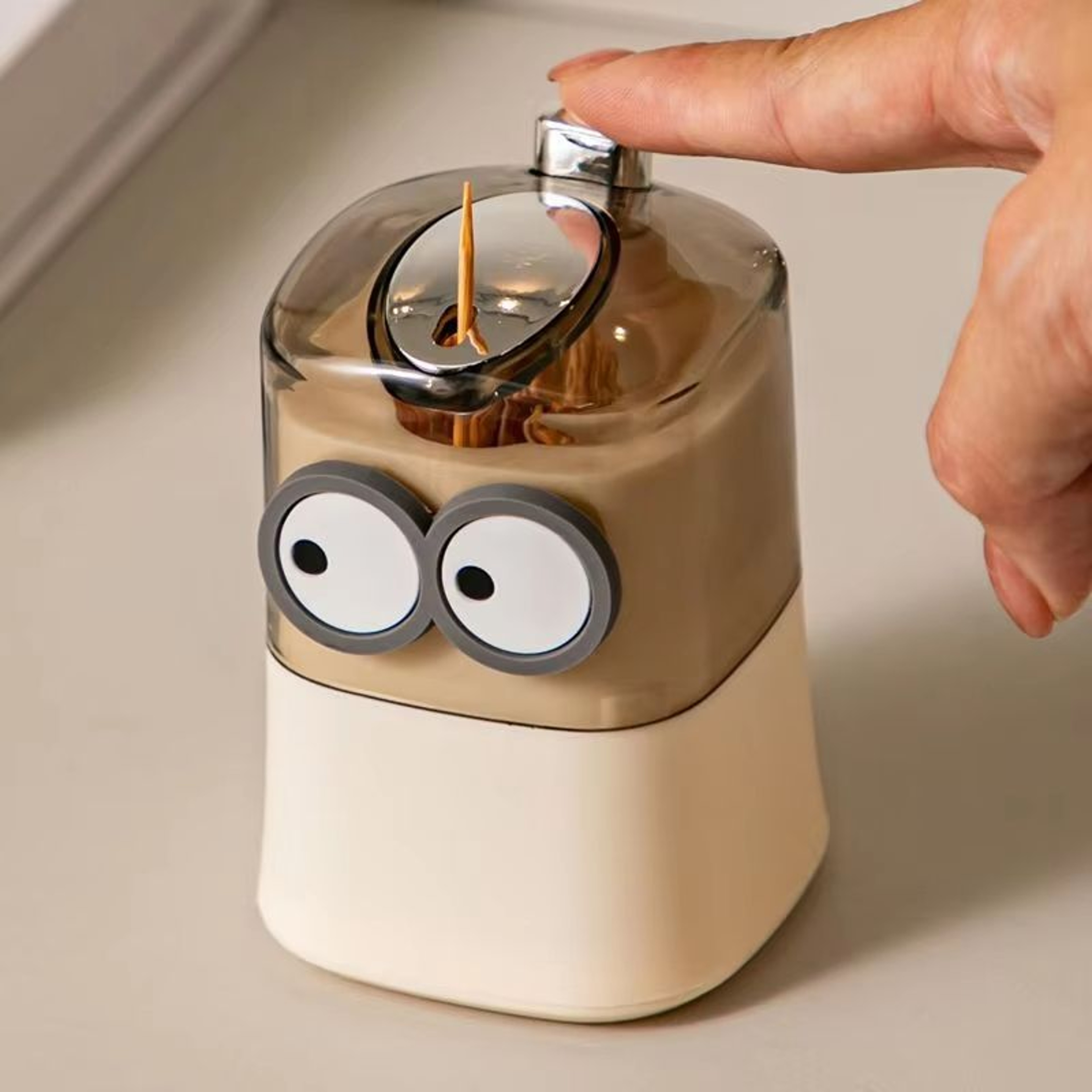 Creative Automatic Toothpick Storage Box PushType PopUp Toothpick Holder 6