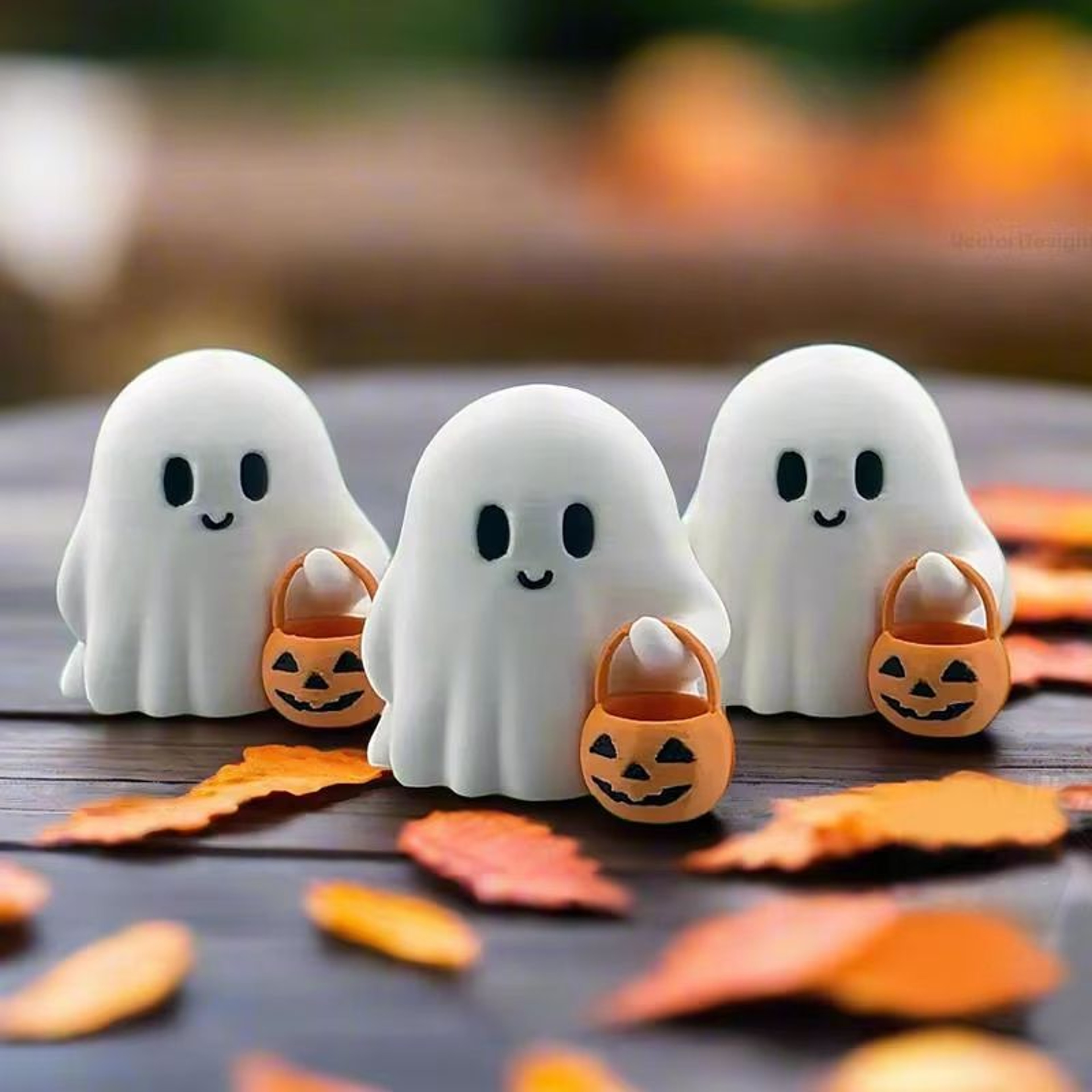 Cute AnimeStyle Pumpkin Statue Halloween Decoration For Living Room  Bedroom 0
