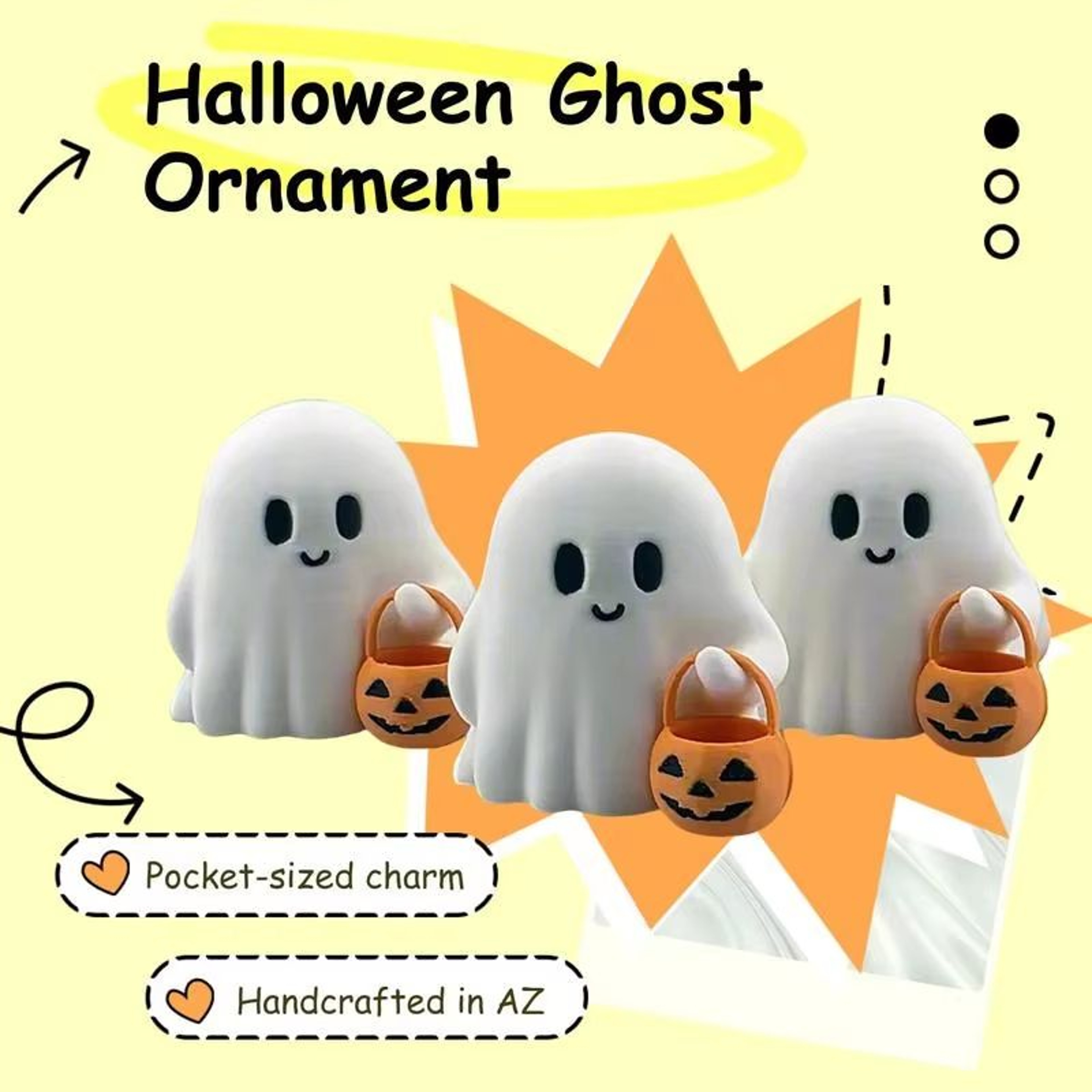 Cute AnimeStyle Pumpkin Statue Halloween Decoration For Living Room  Bedroom 1