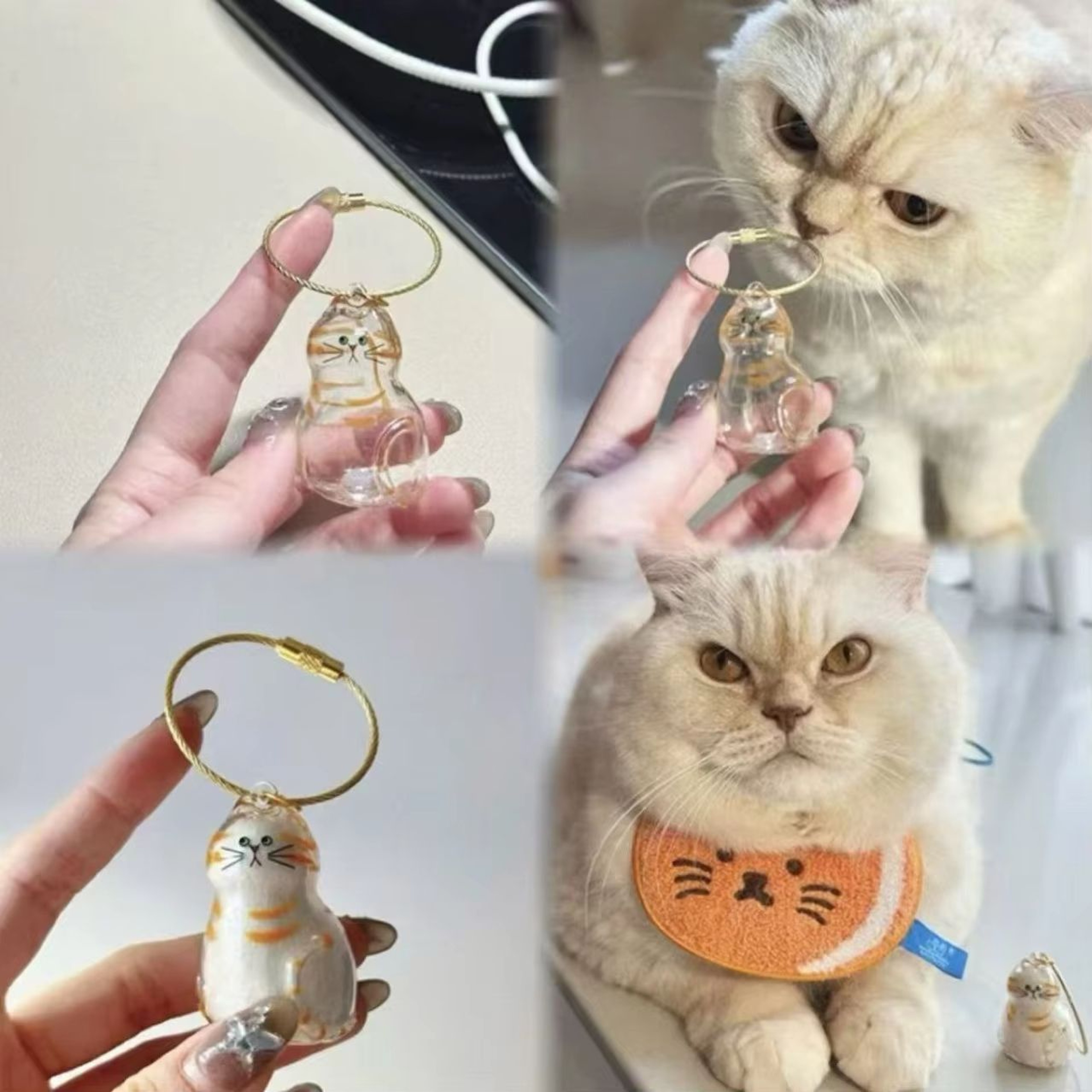 Transparent Pet Fur Storage Capsule Hanging Ornament For Cat  Dog Hair Keepsakes 4