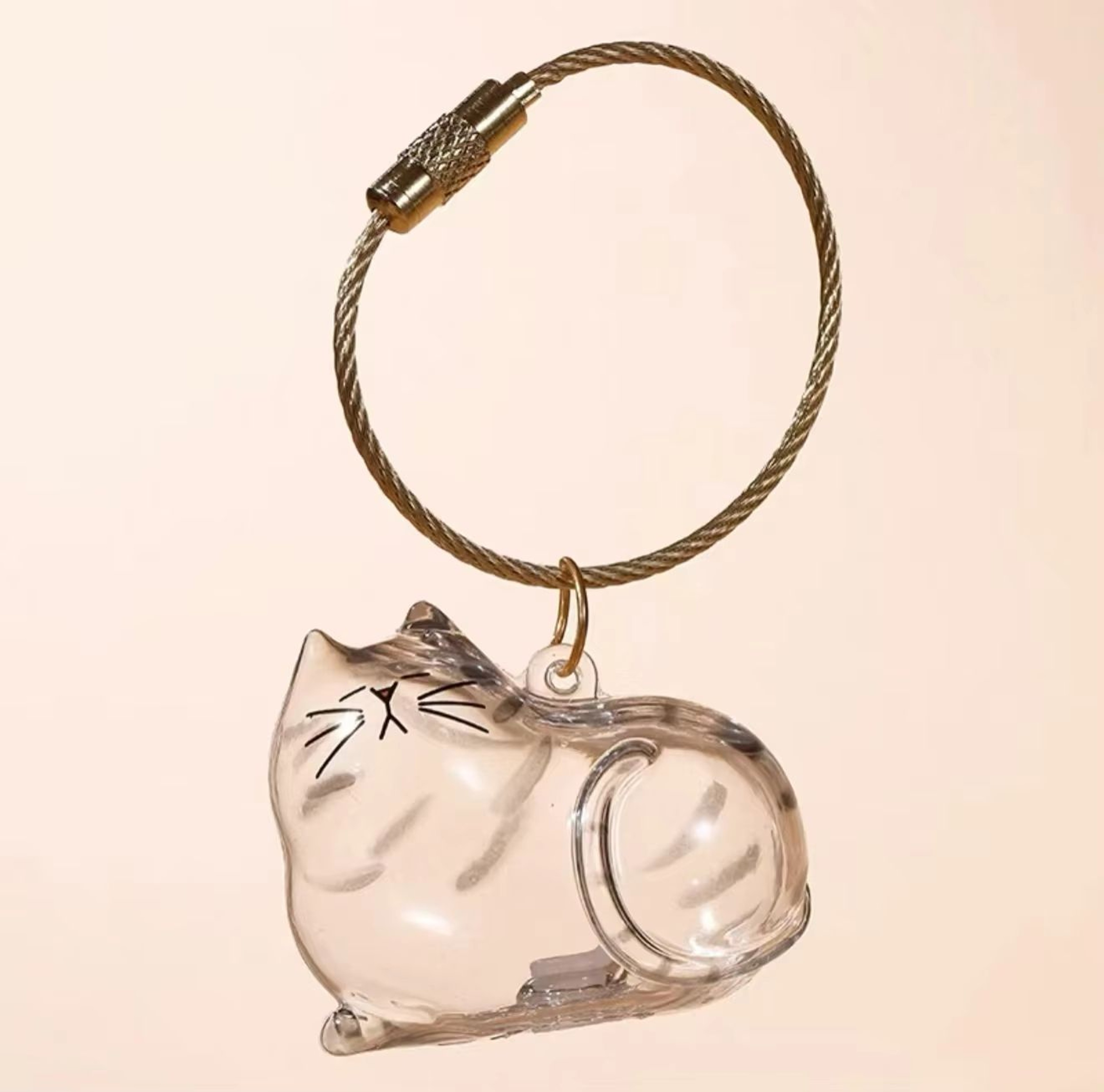 Transparent Pet Fur Storage Capsule Hanging Ornament For Cat  Dog Hair Keepsakes 5