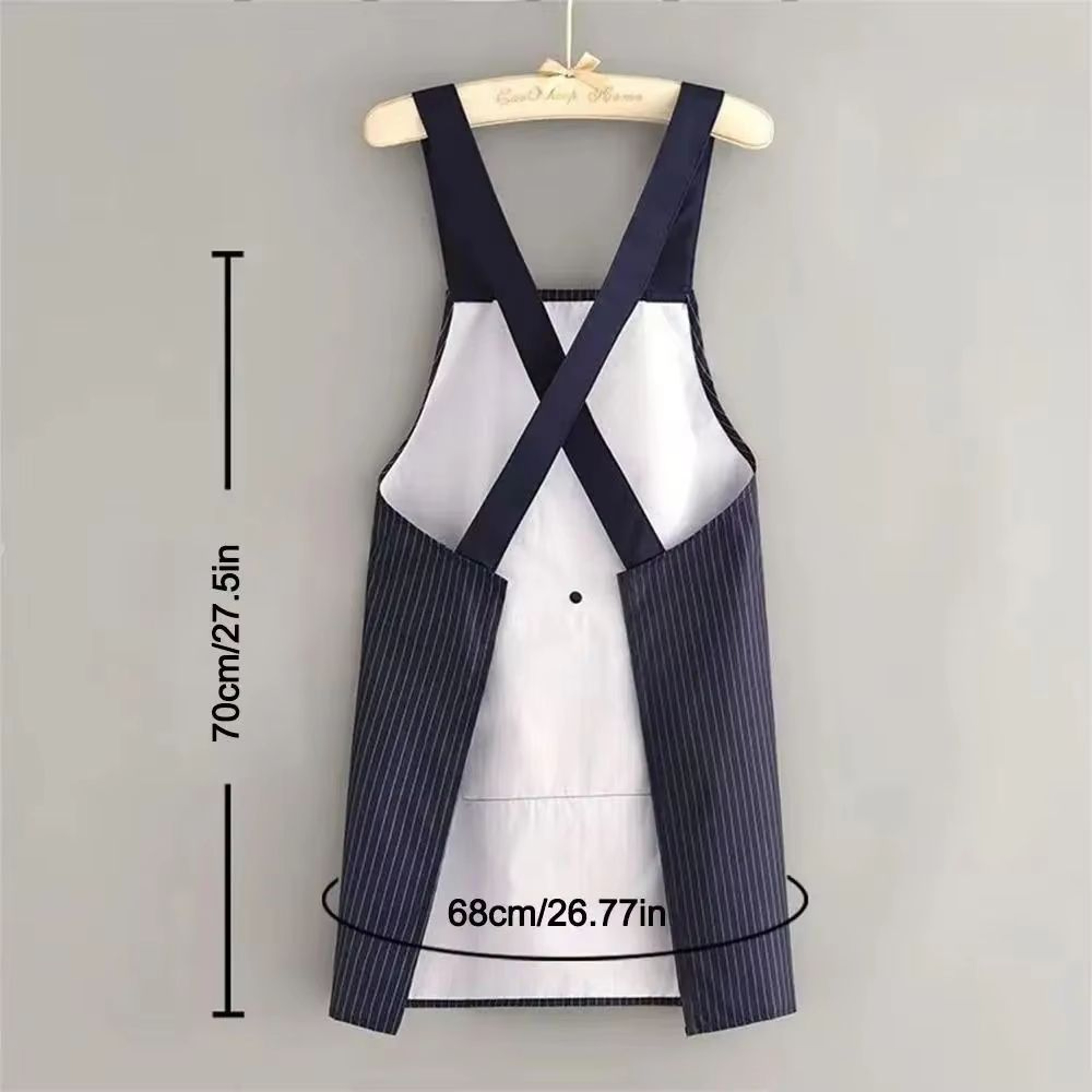 Waterproof Kitchen Apron Sleeveless CrossBack With Removable Towe  AntiFouling Cooking  Baking Bib 4