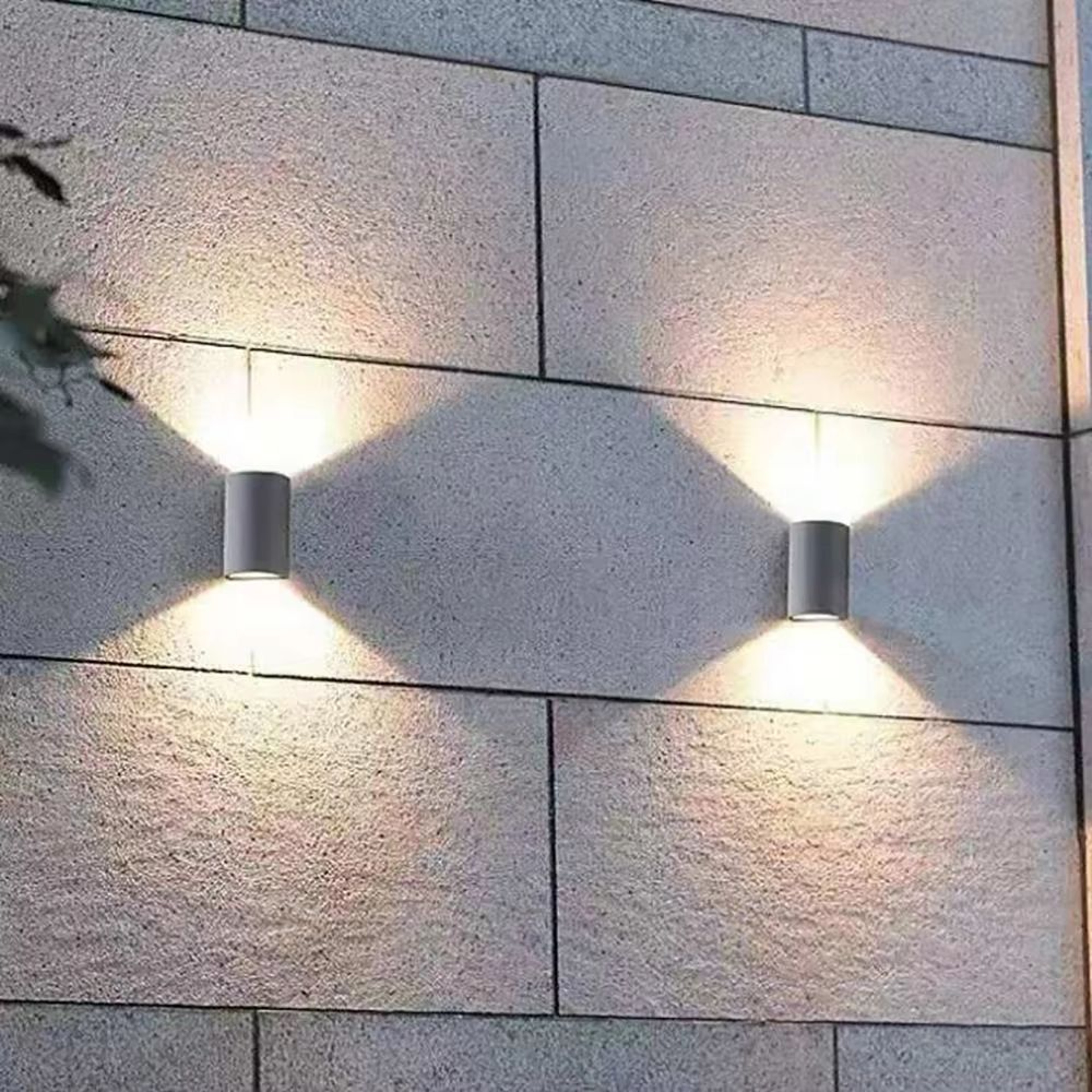SANDIY Waterproof Outdoor Wall Light 2Head UpDown LED Sconce For Patio  Garden 5