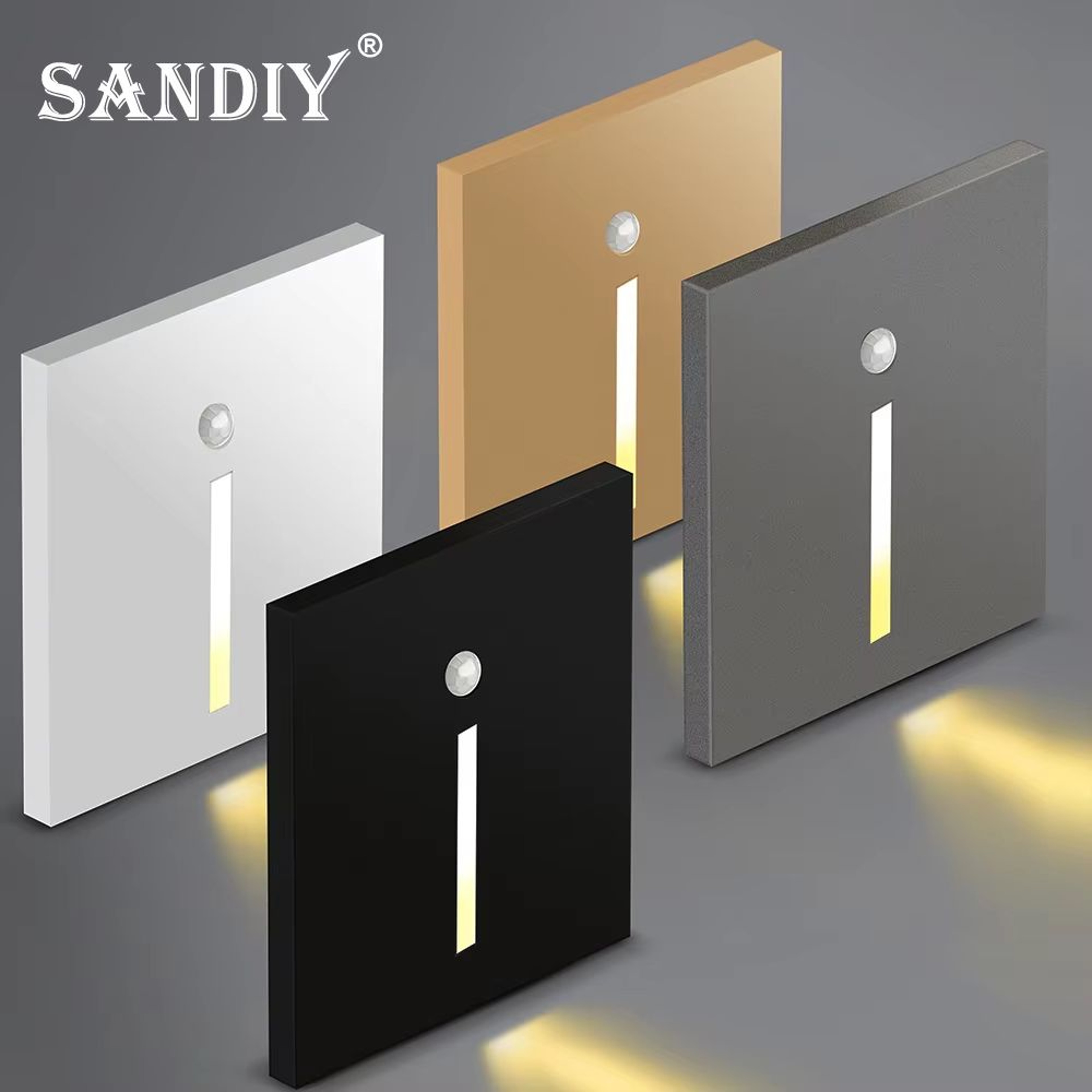 Smart PIR Motion Sensor Wall Lamp LED Nightlight For Indoor Staircase  Room 3