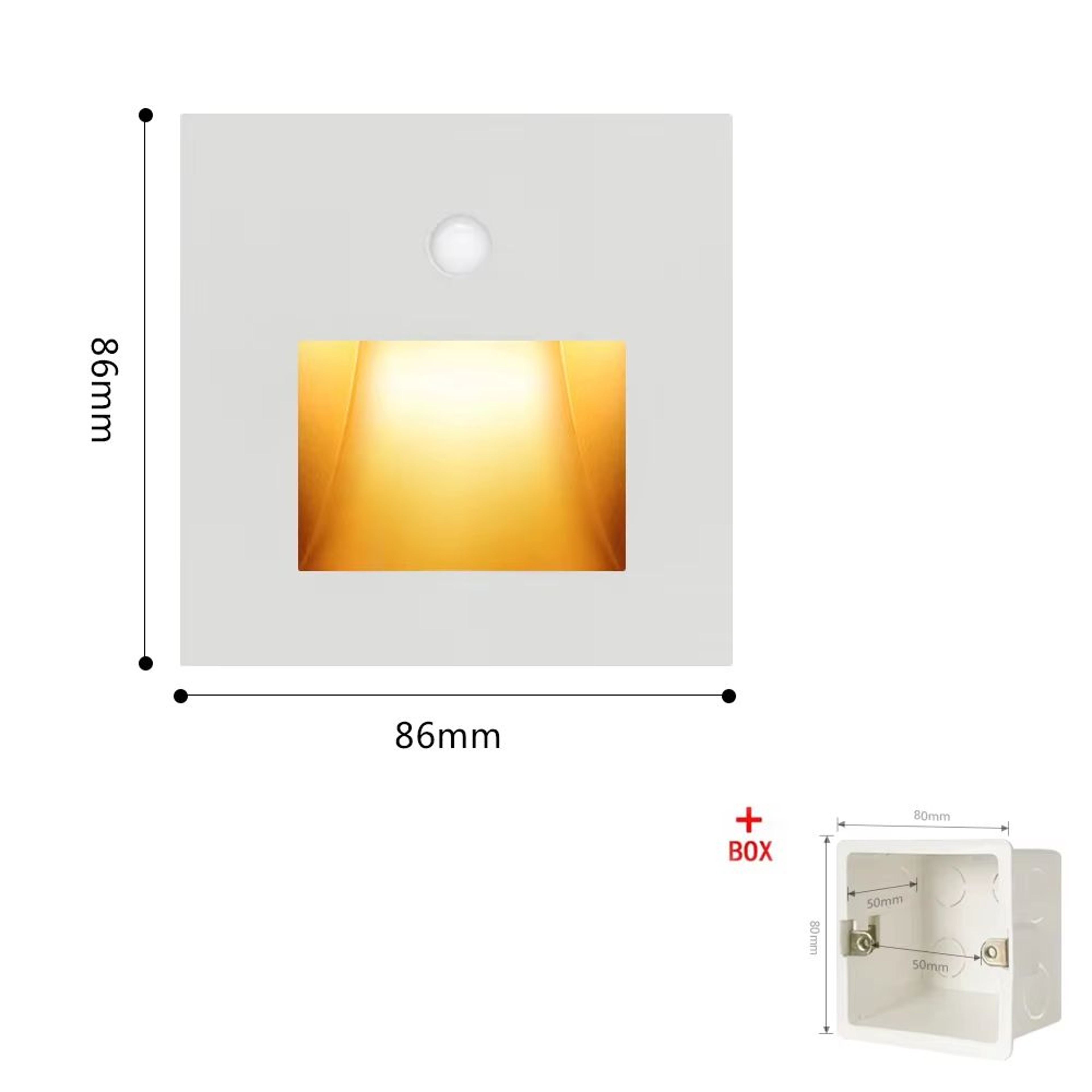 Smart PIR Motion Sensor Wall Lamp LED Nightlight For Indoor Staircase  Room 7