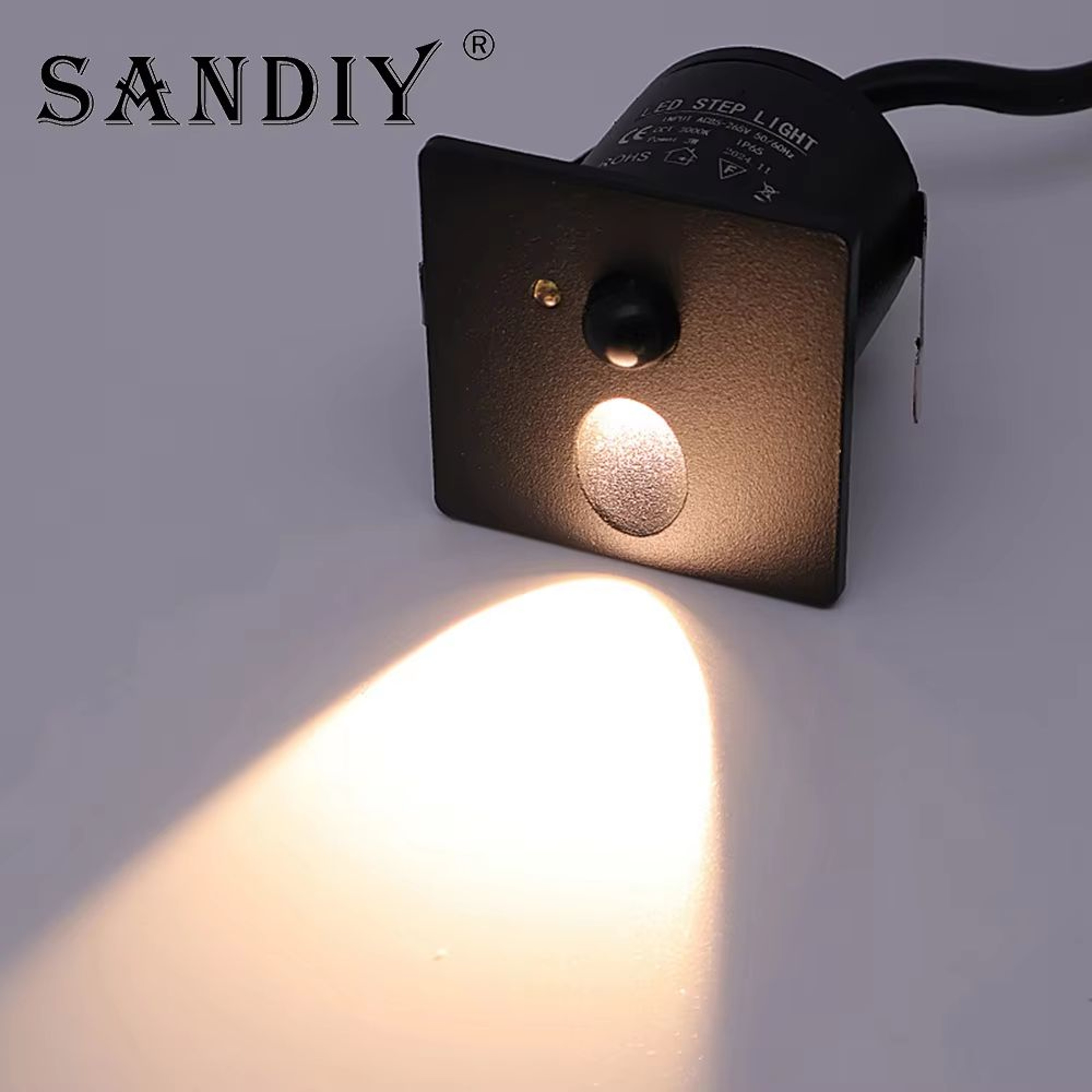 Smart Motion Sensor LED Step Light Recessed Wall Lamp 1W For Indoor  Outdoor 0