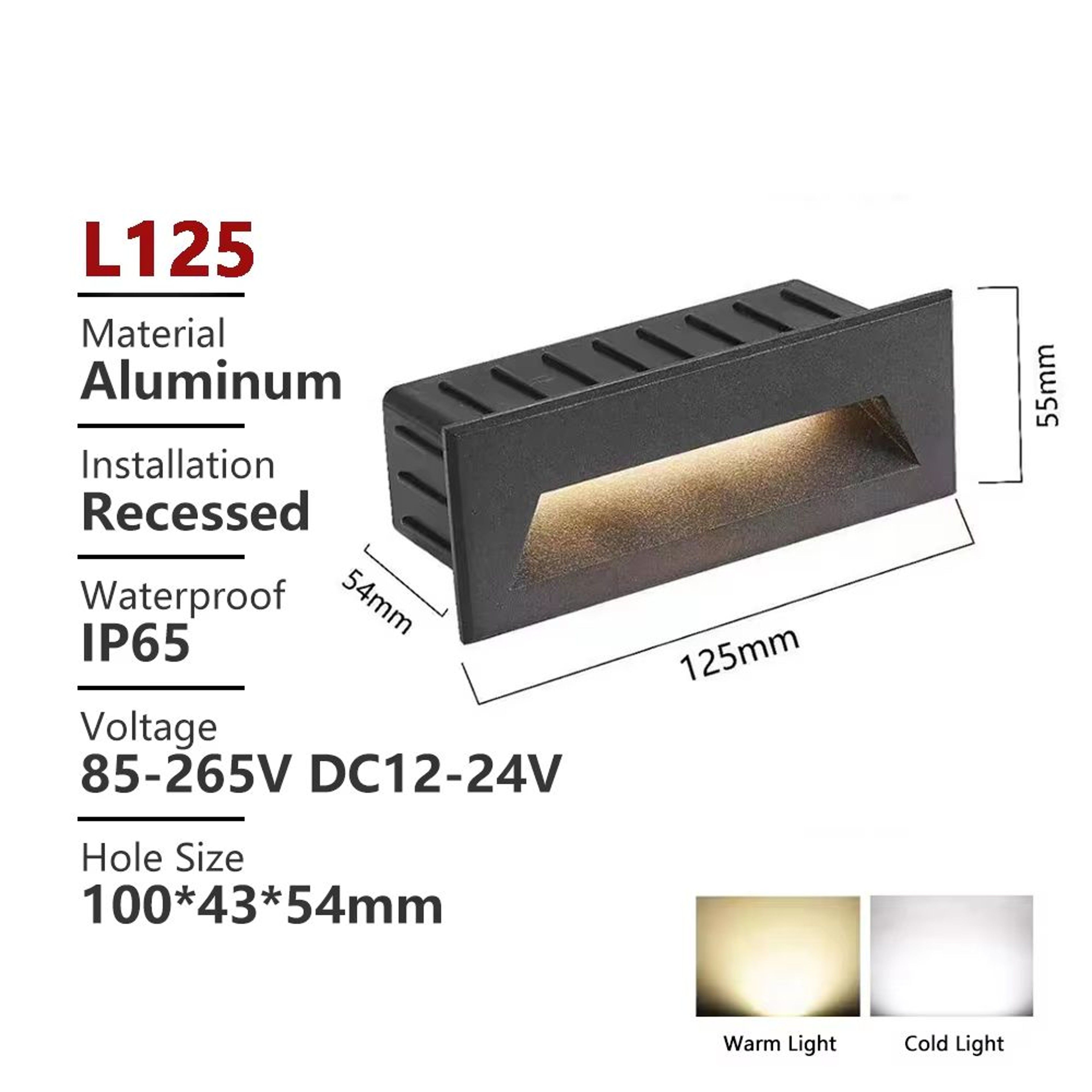 Waterproof Outdoor LED Stair Wall Light 3W6W For Exterior Step Illumination 7
