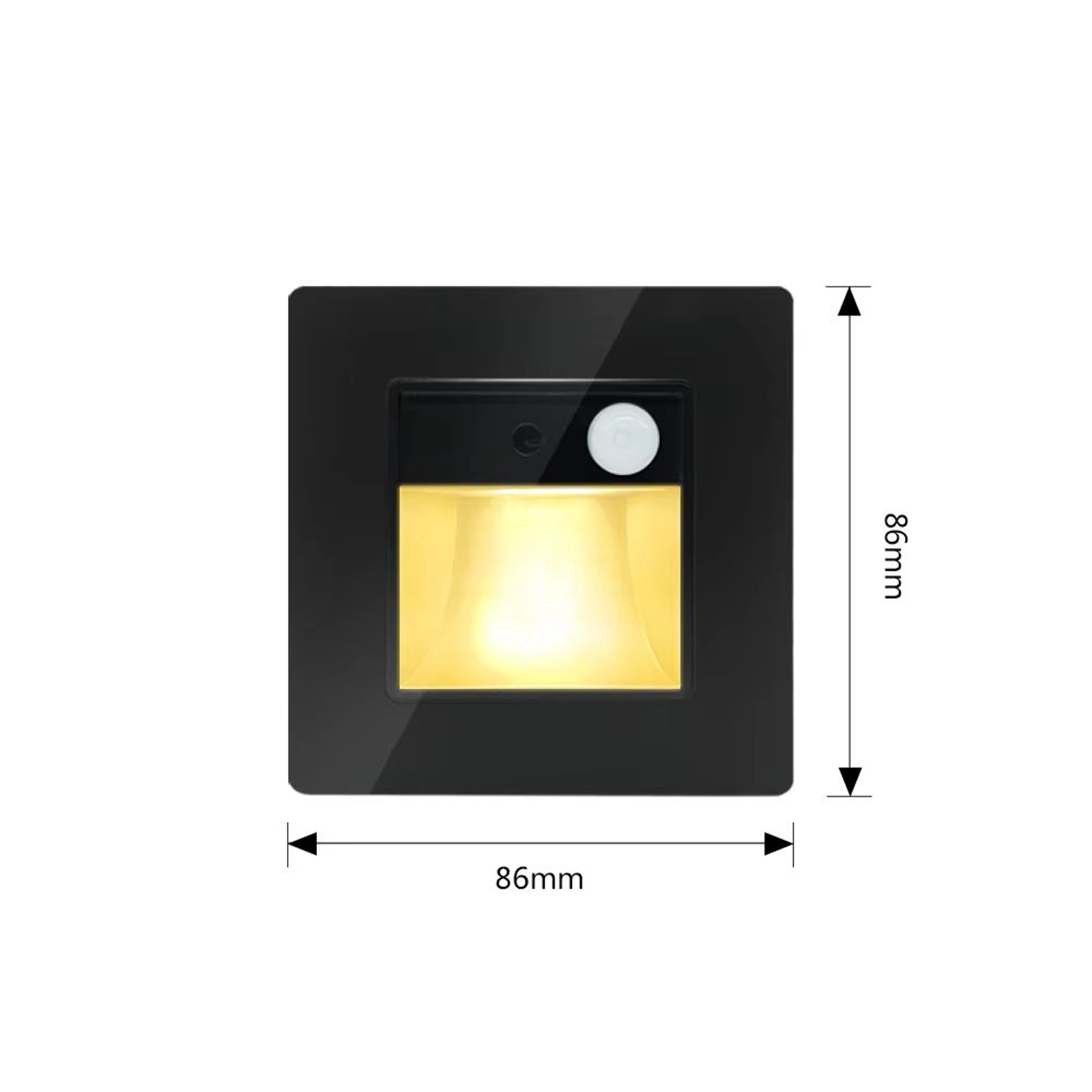 Smart PIR Motion Sensor LED Recessed Night Light For Stairs  Hallways 9