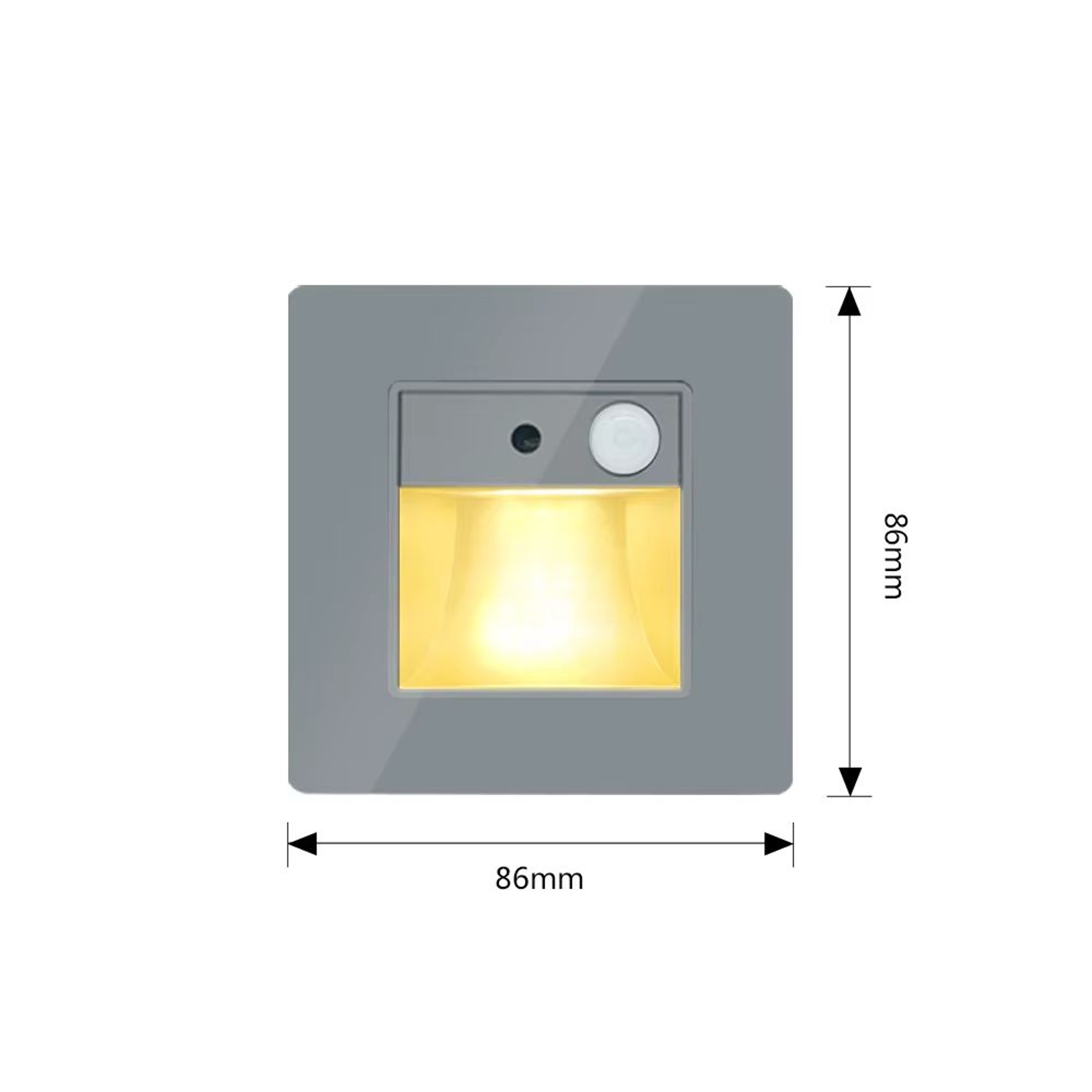 Smart PIR Motion Sensor LED Recessed Night Light For Stairs  Hallways 6