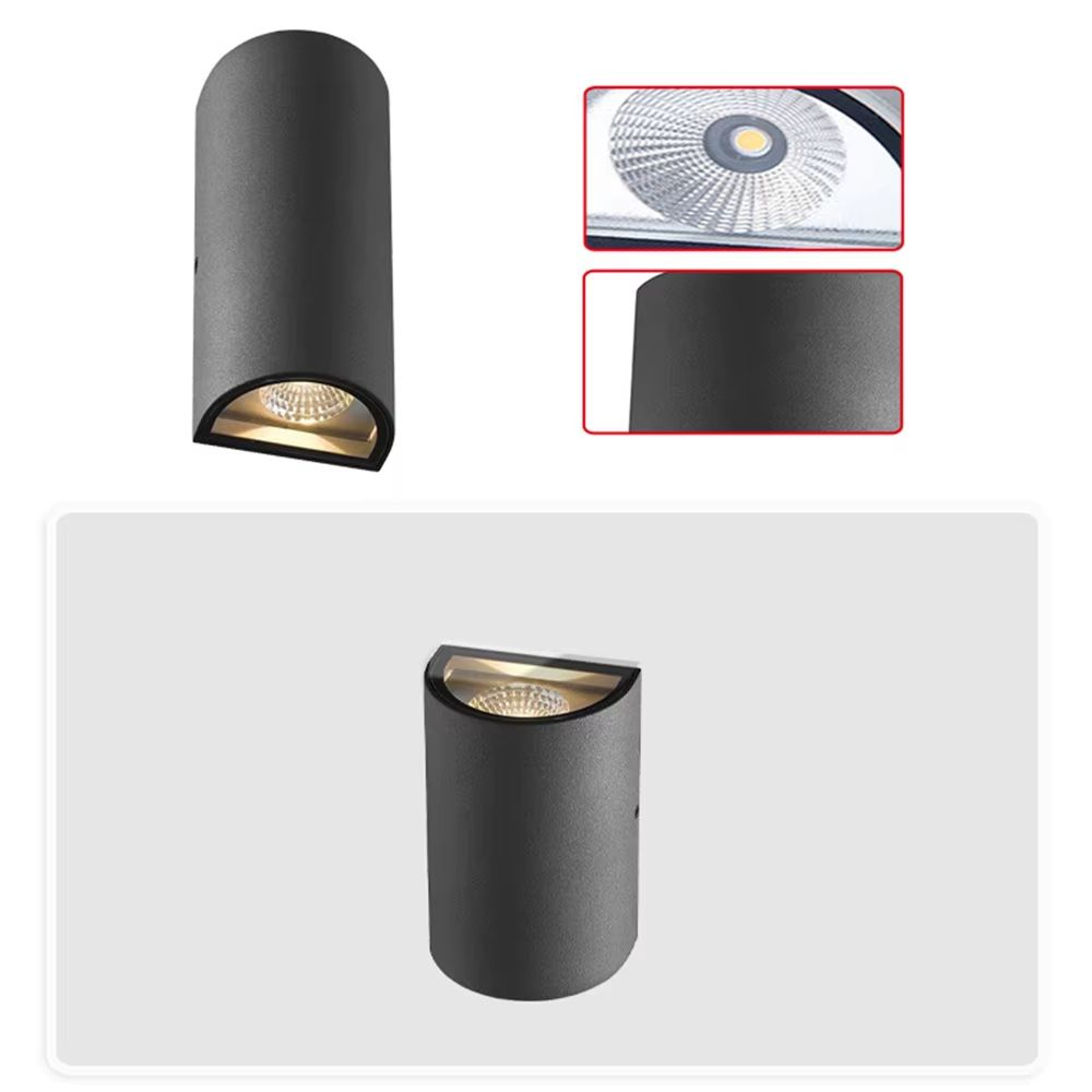 Waterproof Outdoor LED Wall Sconce 6W10W Up  Down Porch Light 3