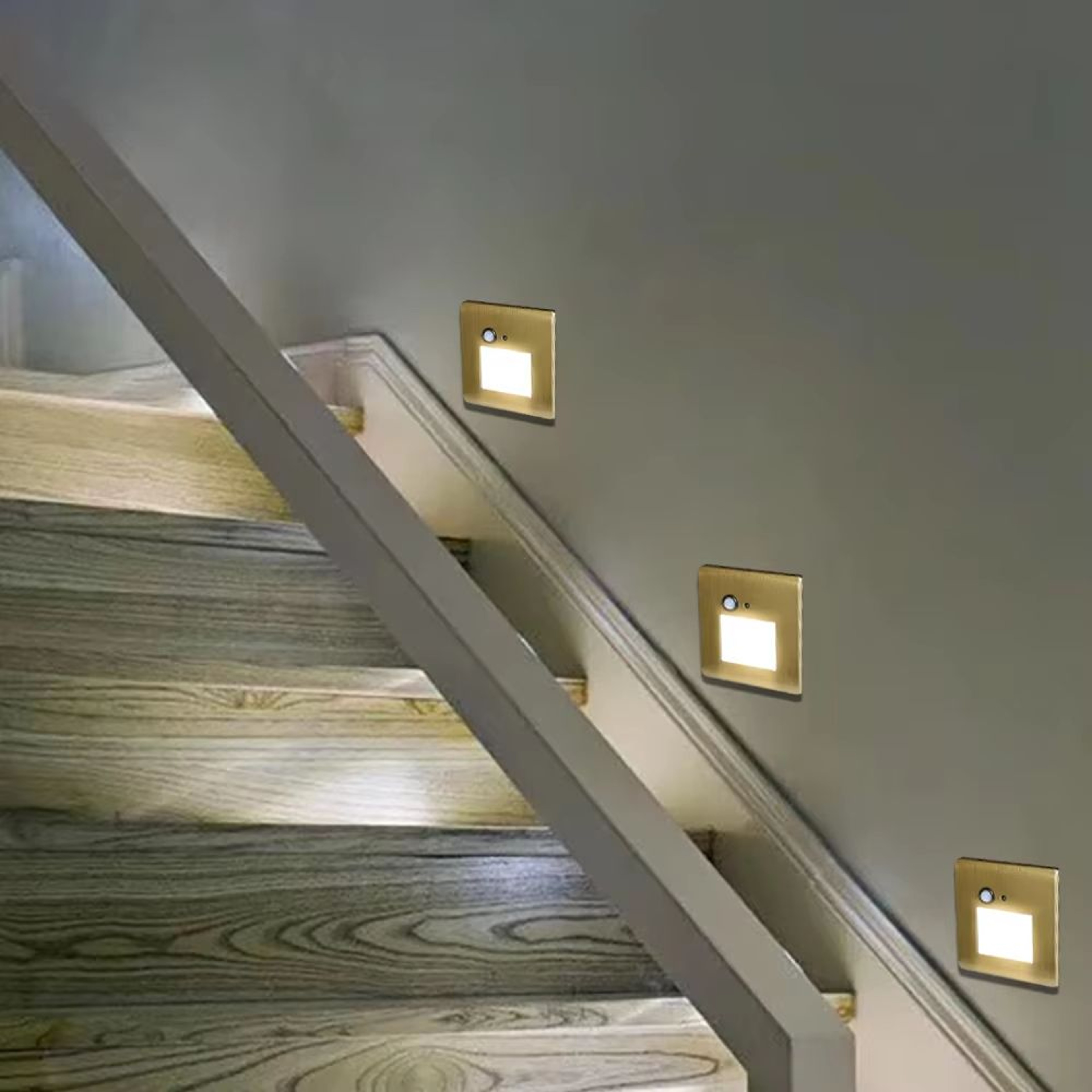 Smart Motion Sensor Recessed Wall Lamp For Indoor Step  Stair Night Lighting 4