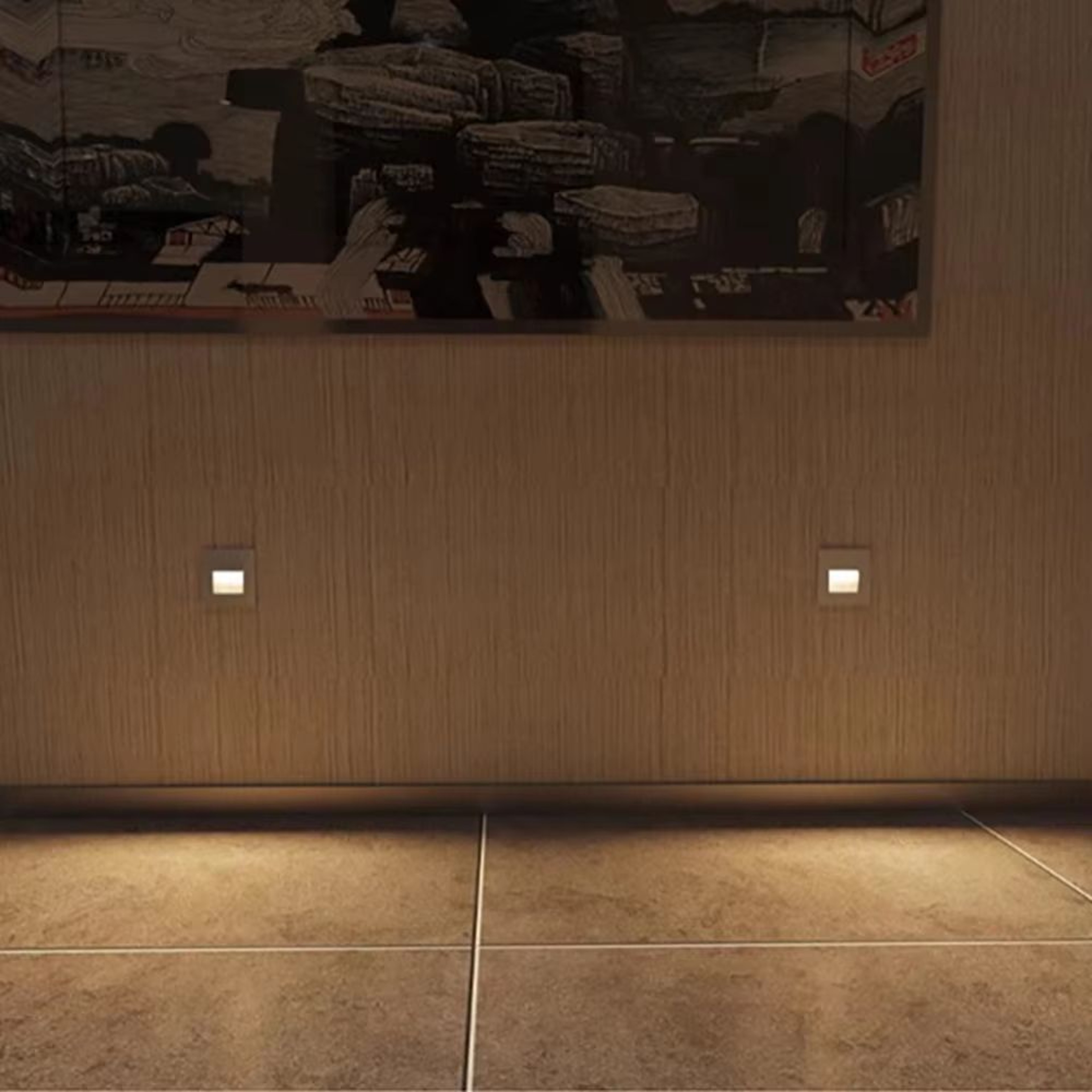 Recessed 3W LED Step  Wall Light With Mounting Box For Indoor  Outdoor Use 5