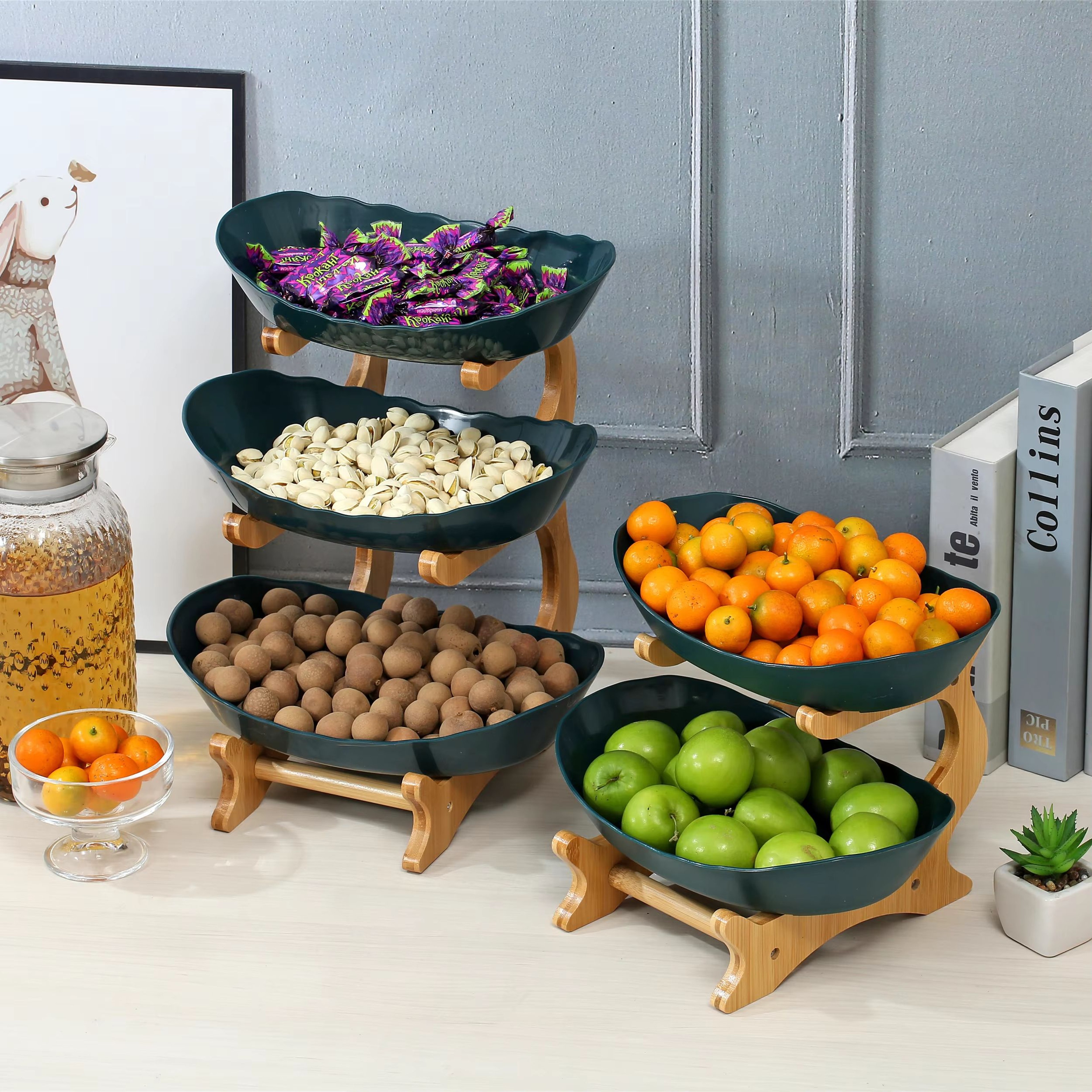 Modern MultiLayer Fruit And Snack Serving Plate For Home 1