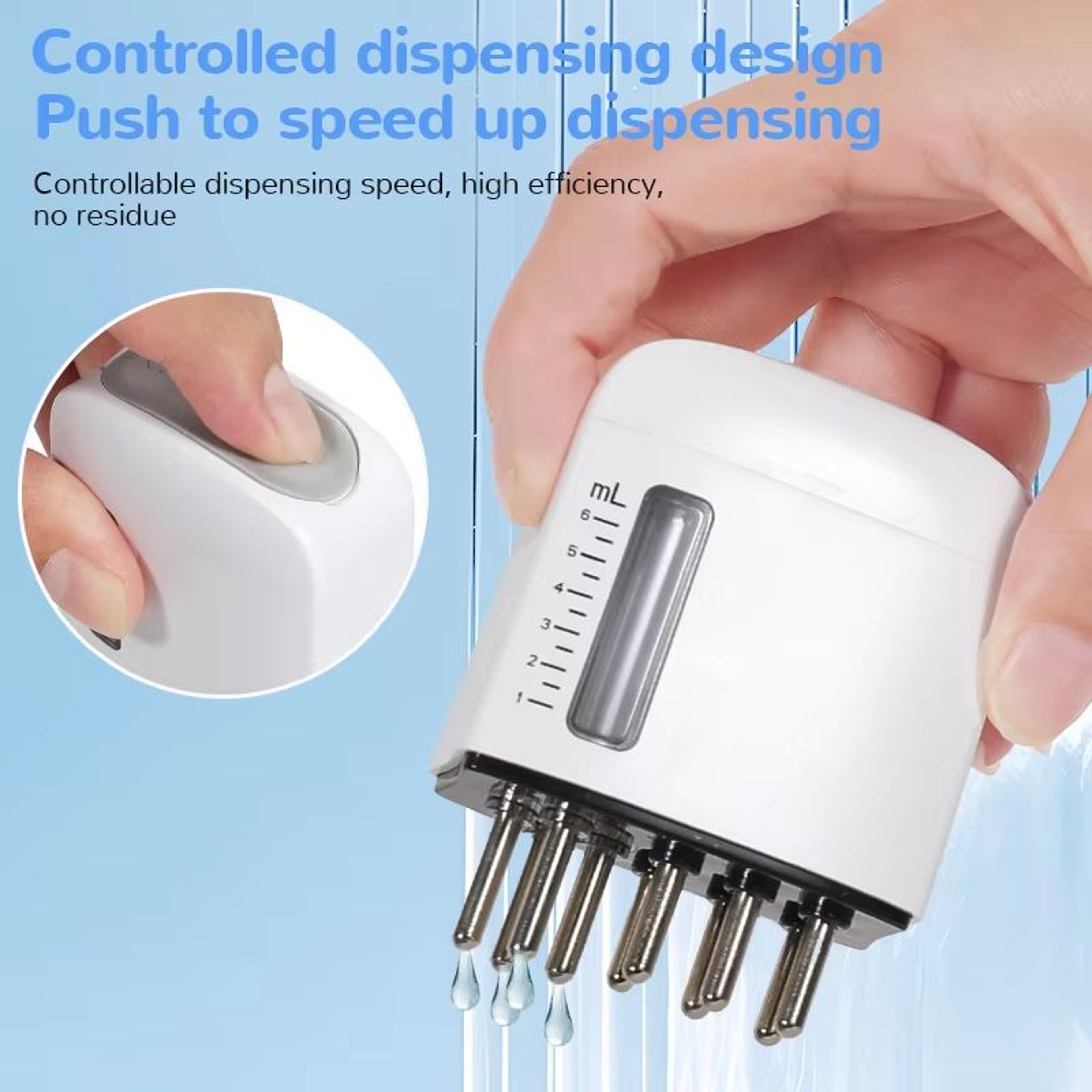 Rechargeable Electric Scalp Massager Comb With Red Light Therapy And Essential Oil Applicator For H 4