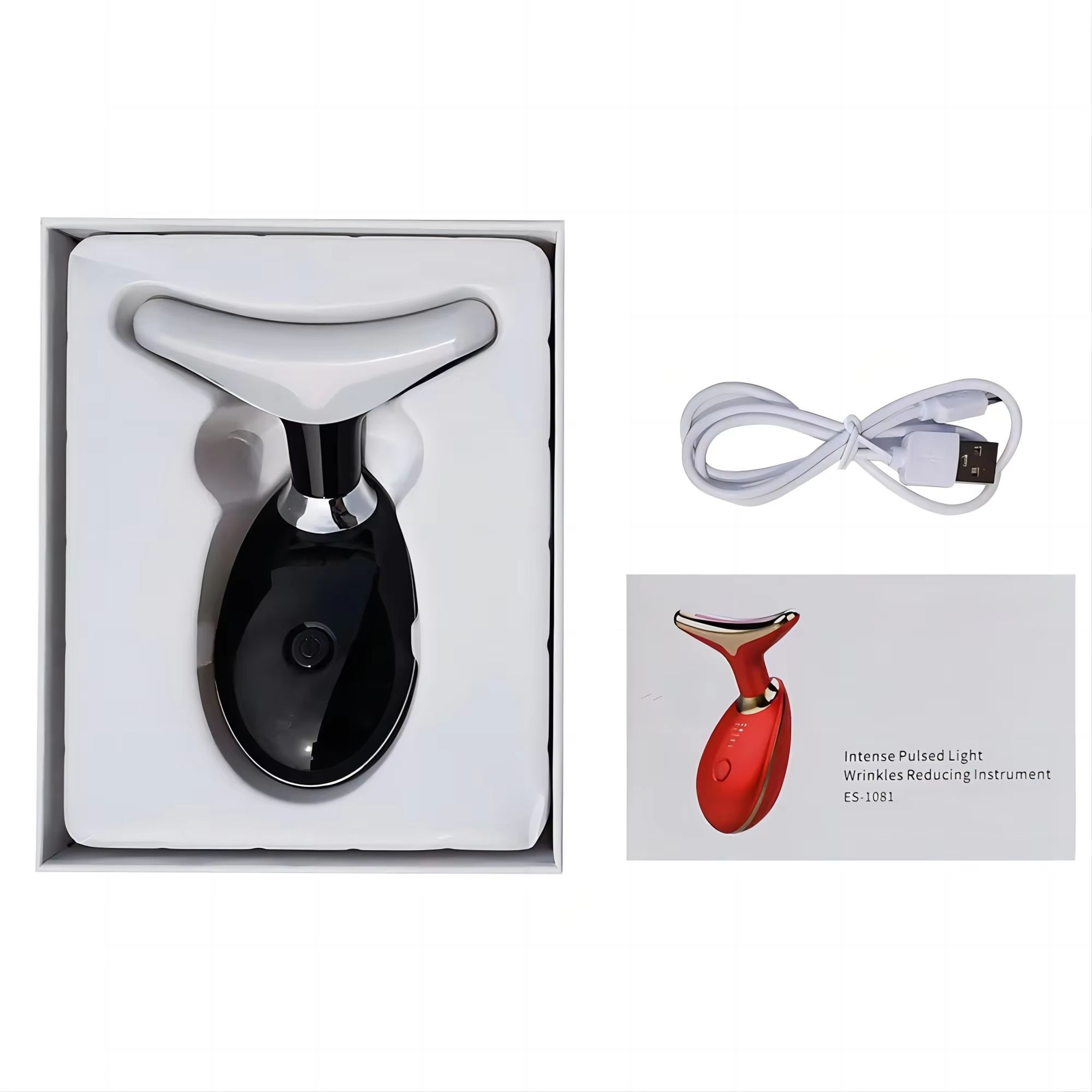 7Color LED Facial Massager  Red Light Therapy Wand For Face And Neck Sculpting 6