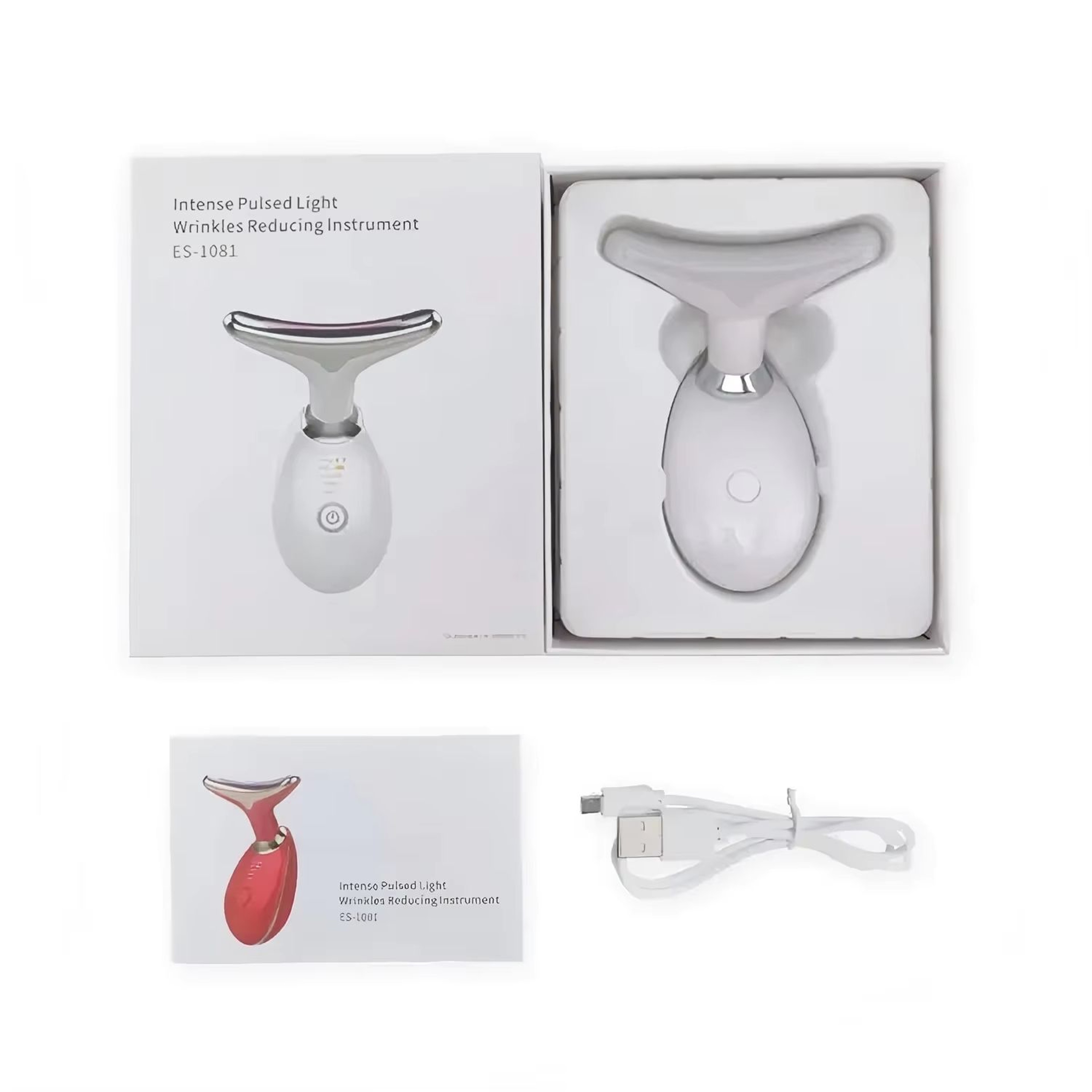 7Color LED Facial Massager  Red Light Therapy Wand For Face And Neck Sculpting 7