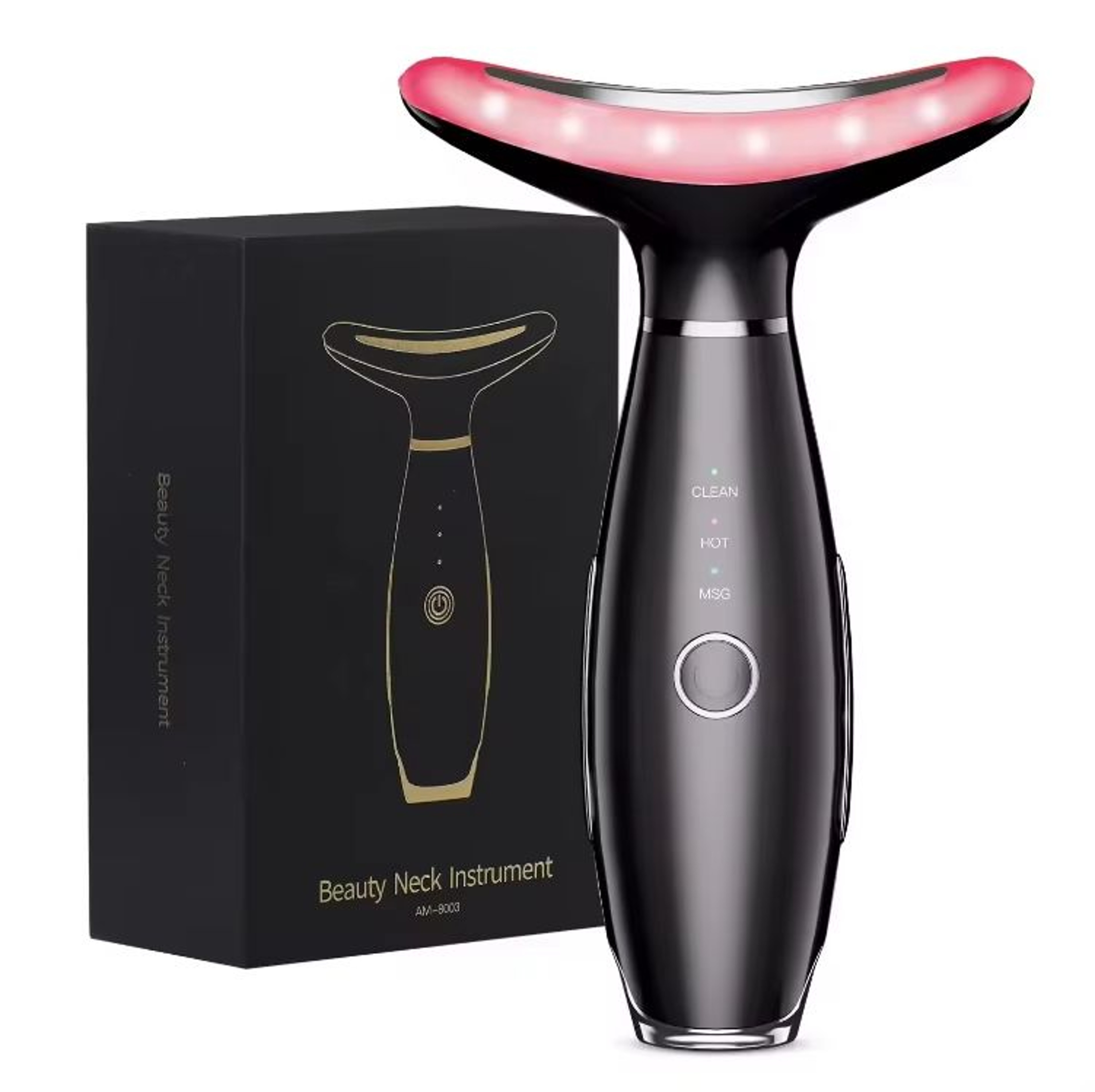 3in1 EMS Neck  Facial Beauty Device With LED Thermal Lift And Vibration For Double Chin Reduction 7