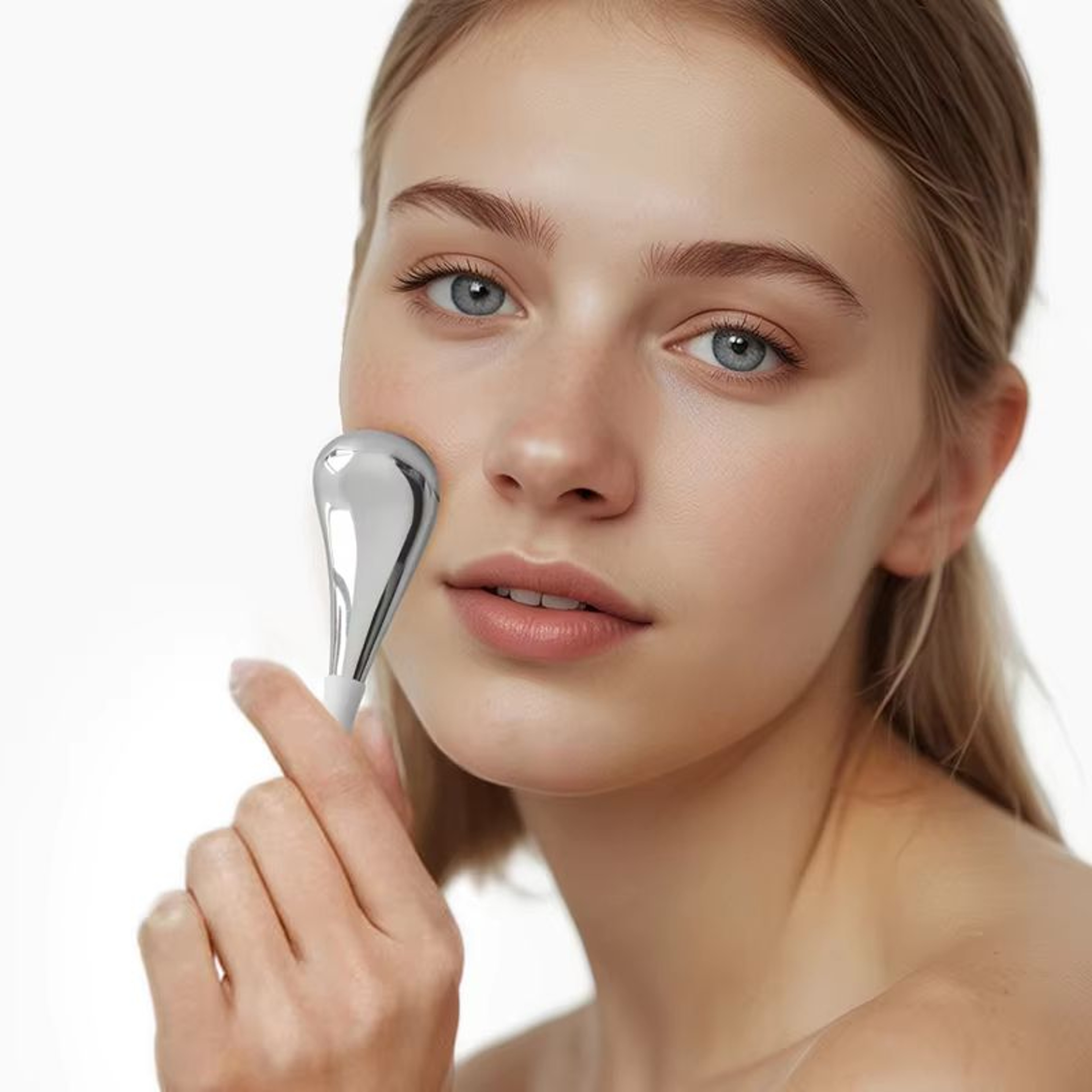 Stainless Steel Ice Globes For Face  Eyes  Cryo Cooling Beauty Rollers For Puffiness Wrinkles  Skin 1
