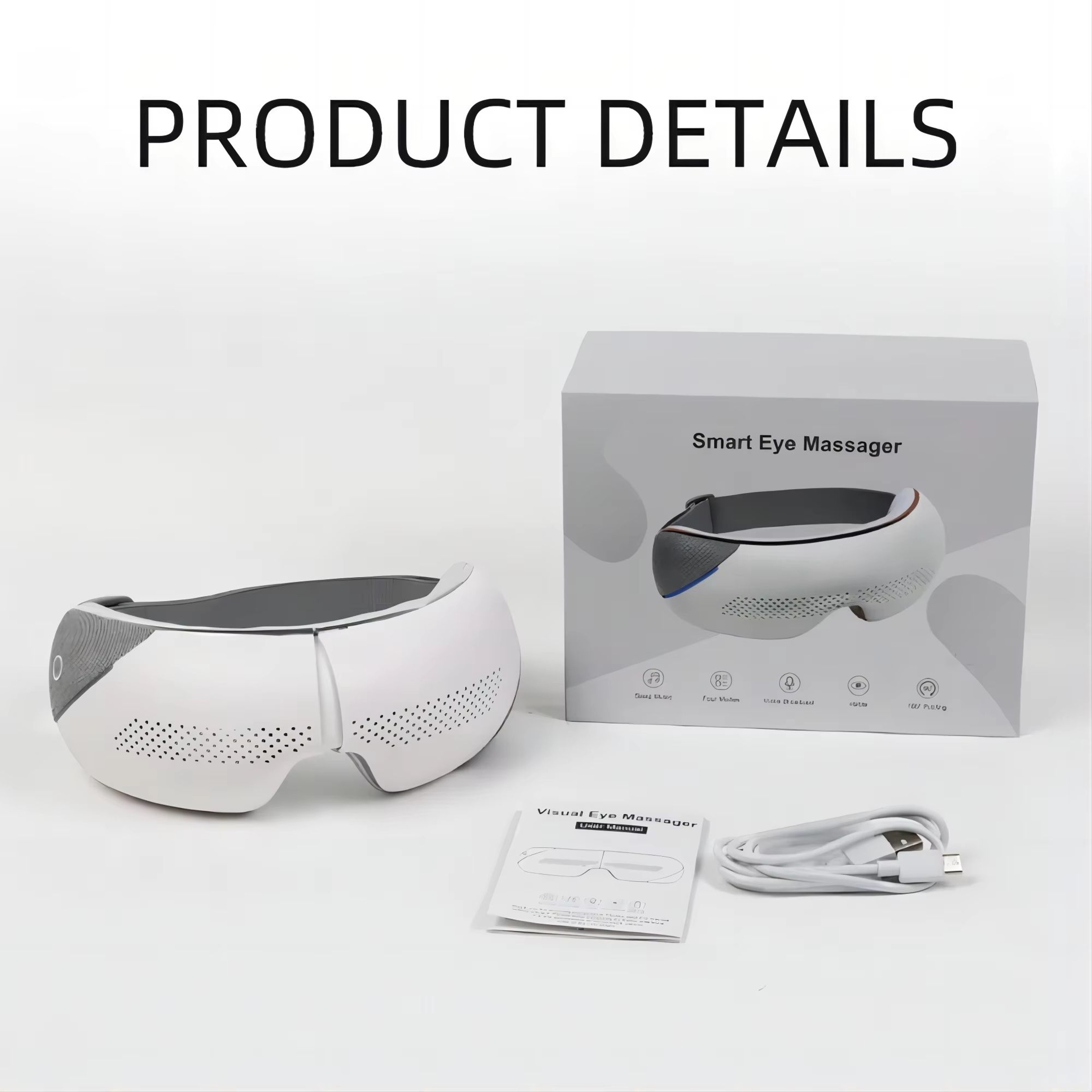 Portable Visible Eye Massager With Bluetooth Music And 4 Mode Massage For Eye Care And Sleep 6