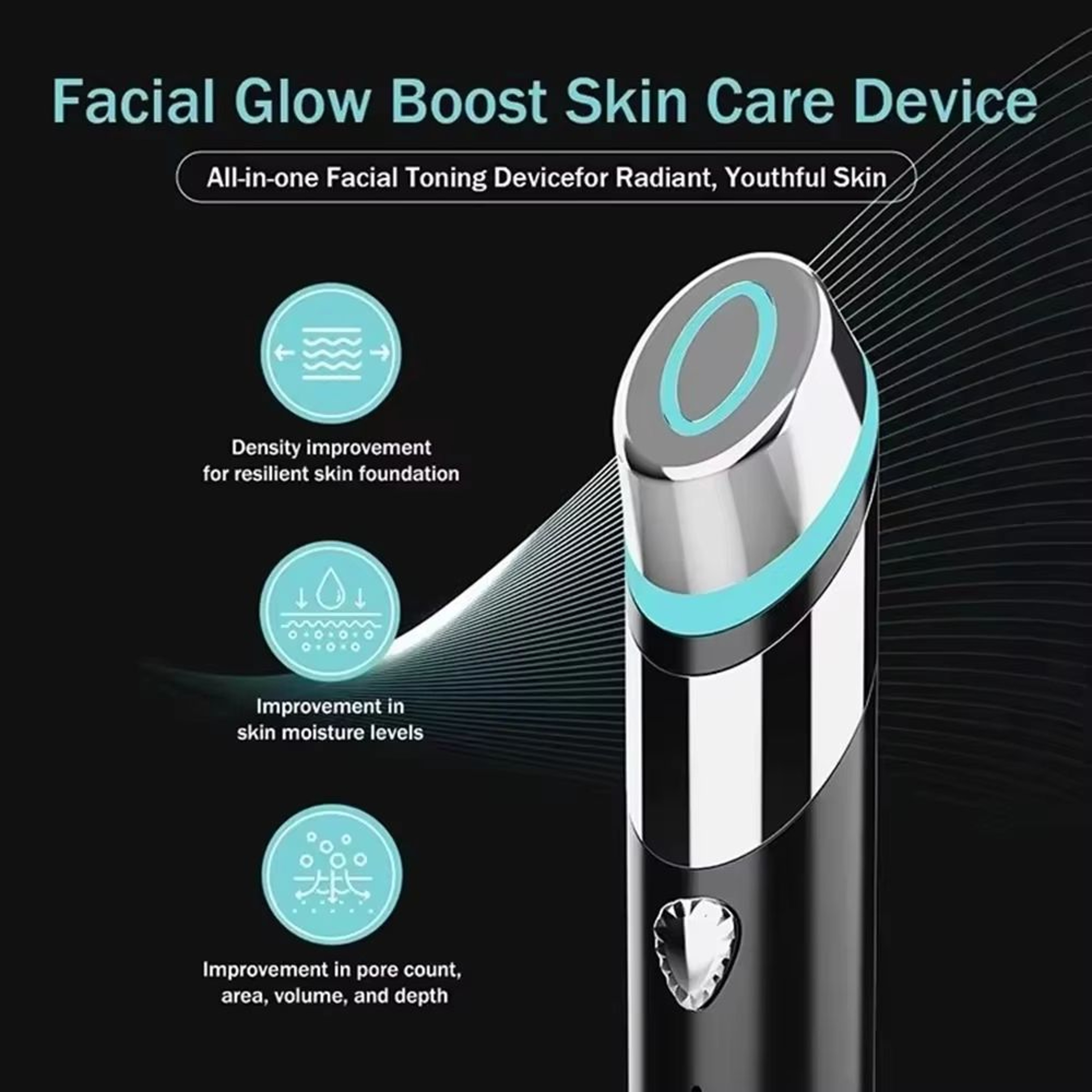 AgeR Booster H Facial Skin Care Device With Anti Aging Microcurrent Lift For Home Beauty Therapy 4