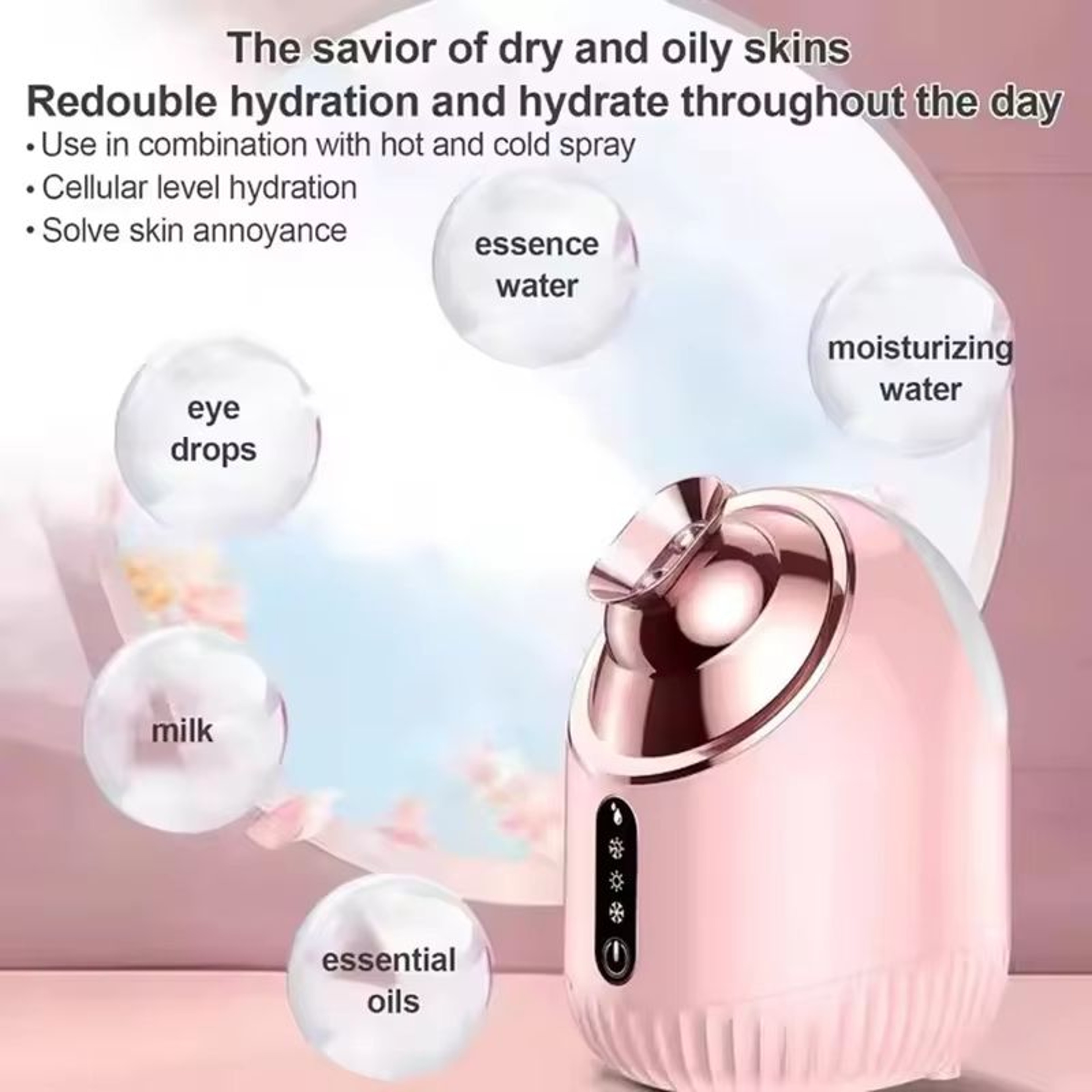 Nano Mist Facial Steamer Pro For Deep Hydration  Pore Cleansing 3