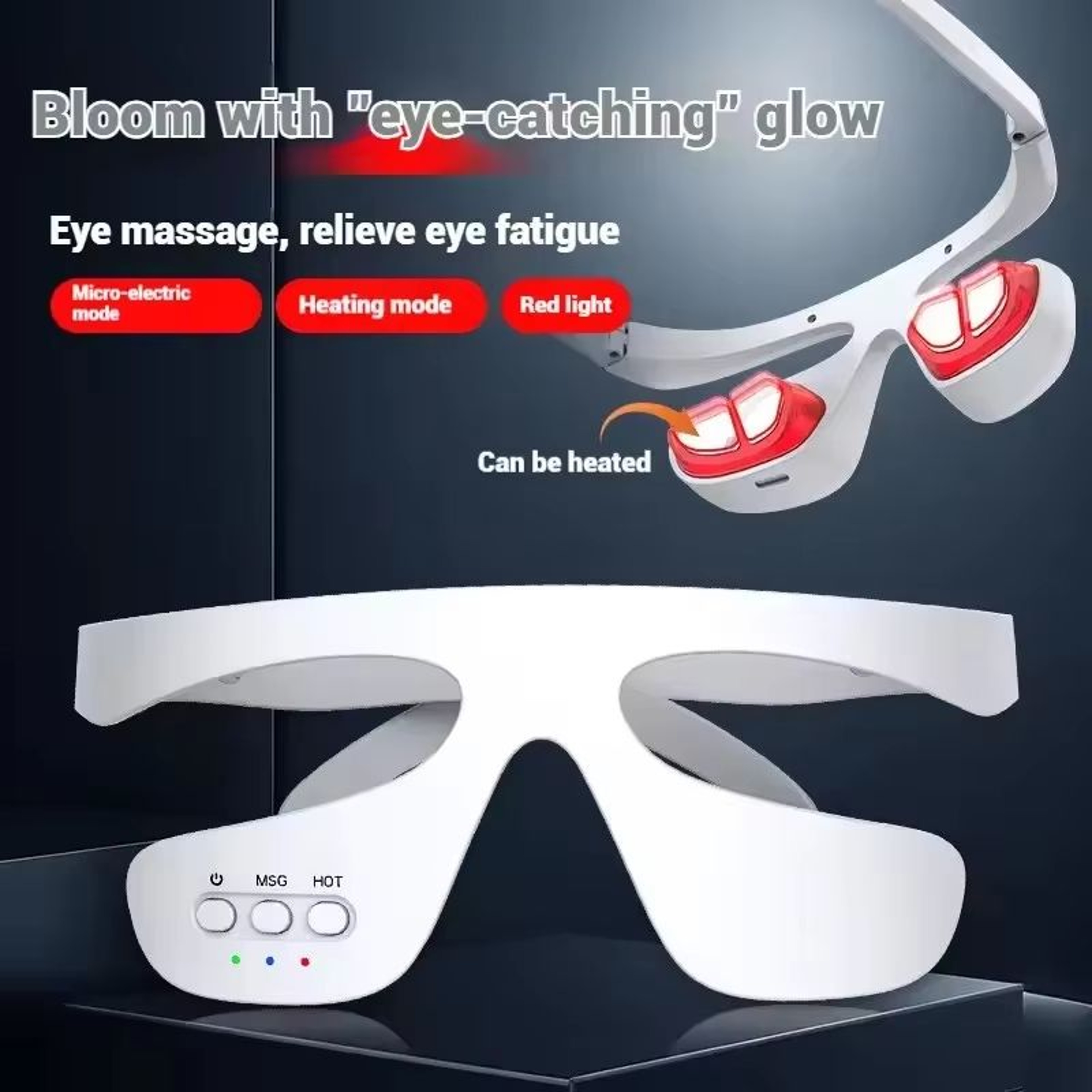 3D EMS Eye Massager For AntiAging Dark Circle  Eye Fatigue Relief 5