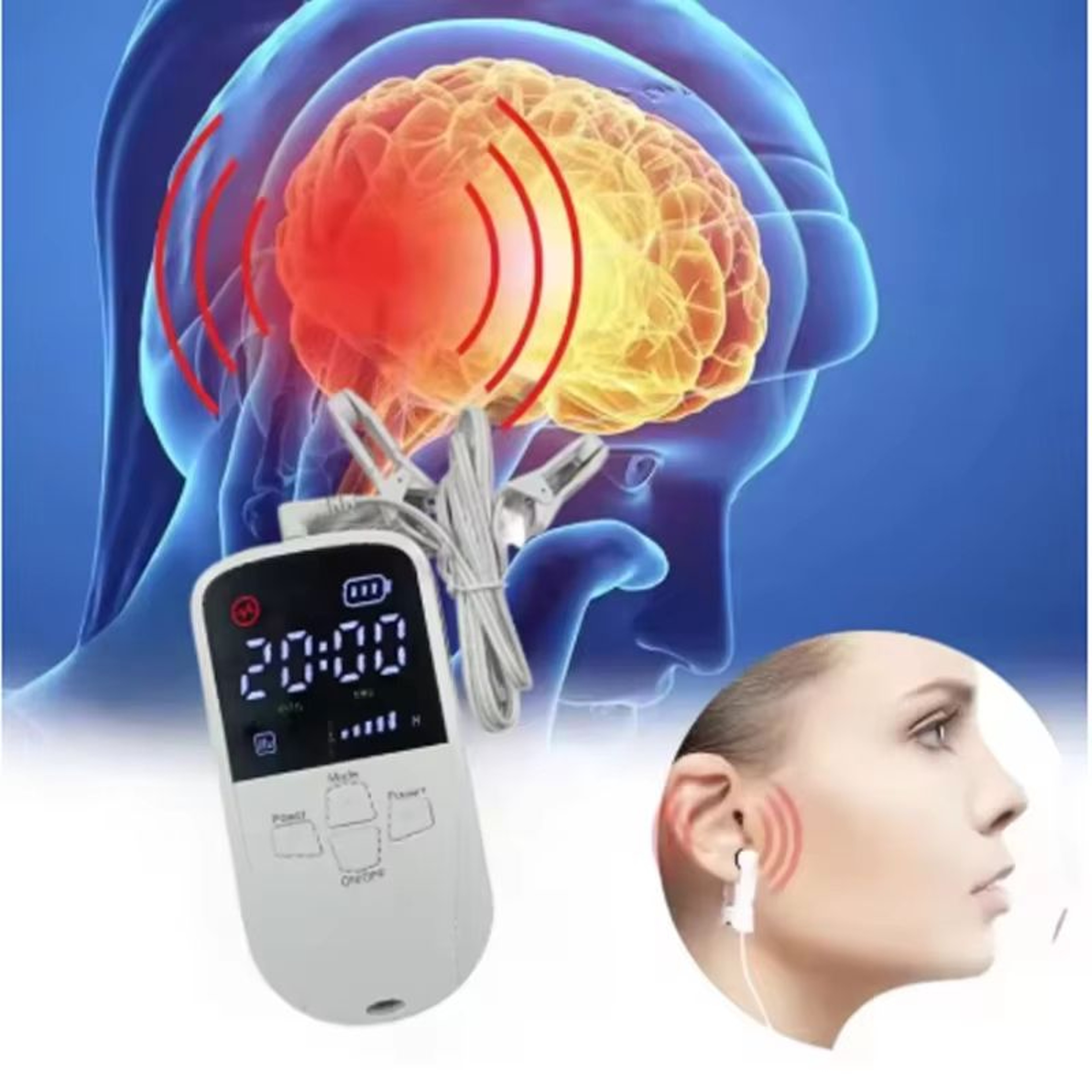 Vagus Nerve Stimulation VNS Sleep Aid  Relaxation Clip  CES Sleep Helper Device 2