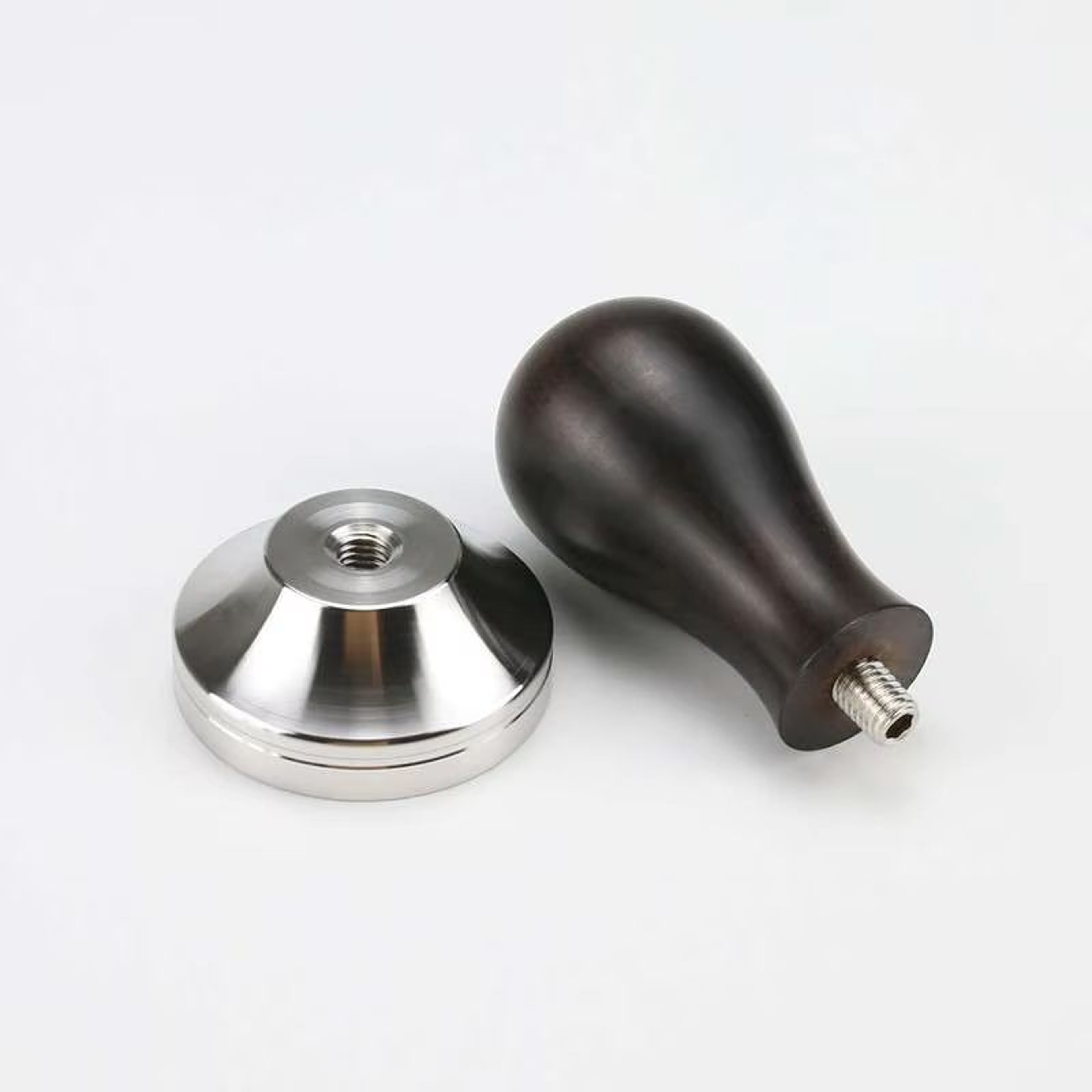 Premium Adjustable Coffee Tamper With Wooden Handle  Stainless Steel Base 201in209in224in230in 8