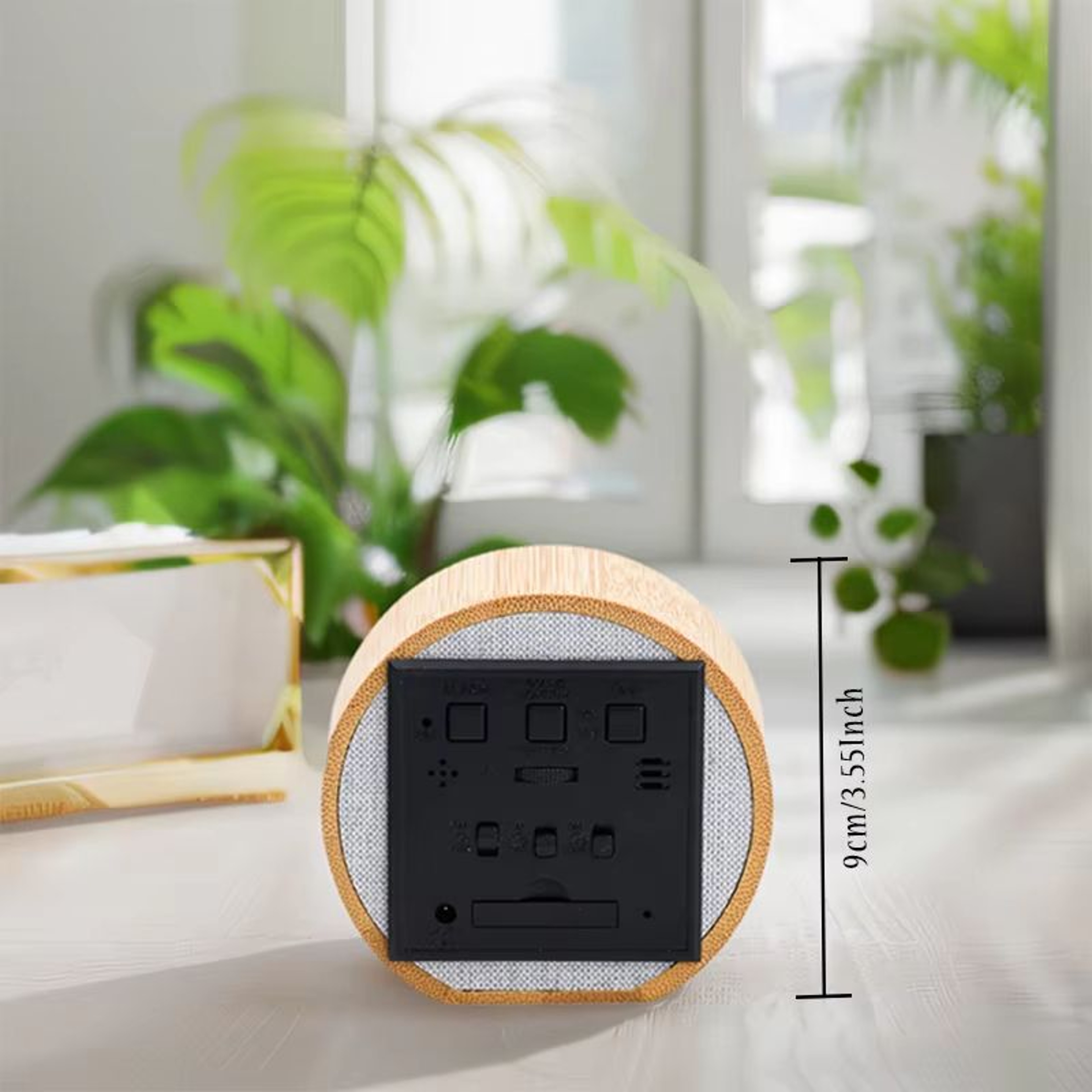 Wooden Digital Alarm Clock Silent Table Clock For Bedroom And Office 5