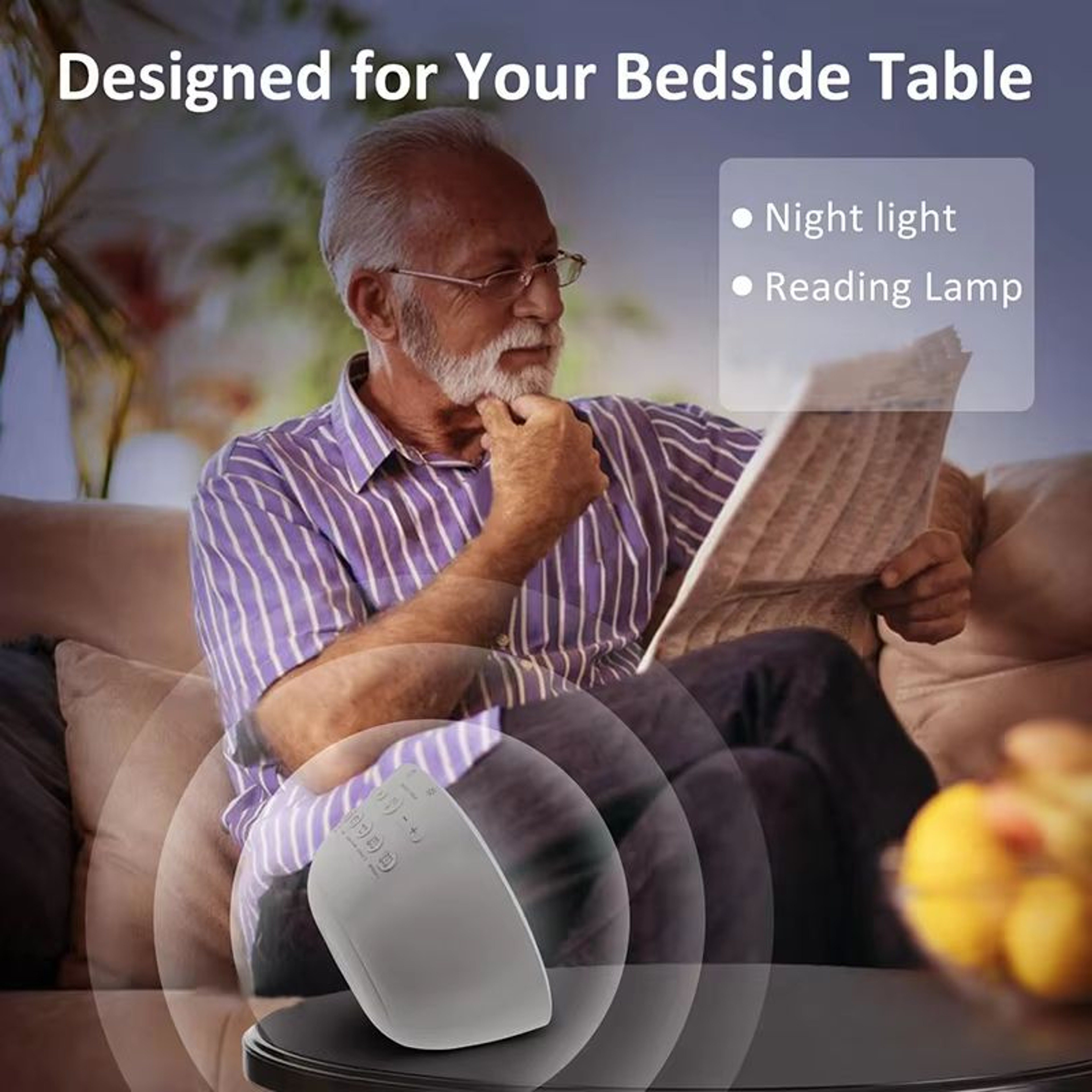 Bluetooth Speaker Wake Up Light Alarm Clock With SunriseSunset Simulation Colorful Night Light And  3