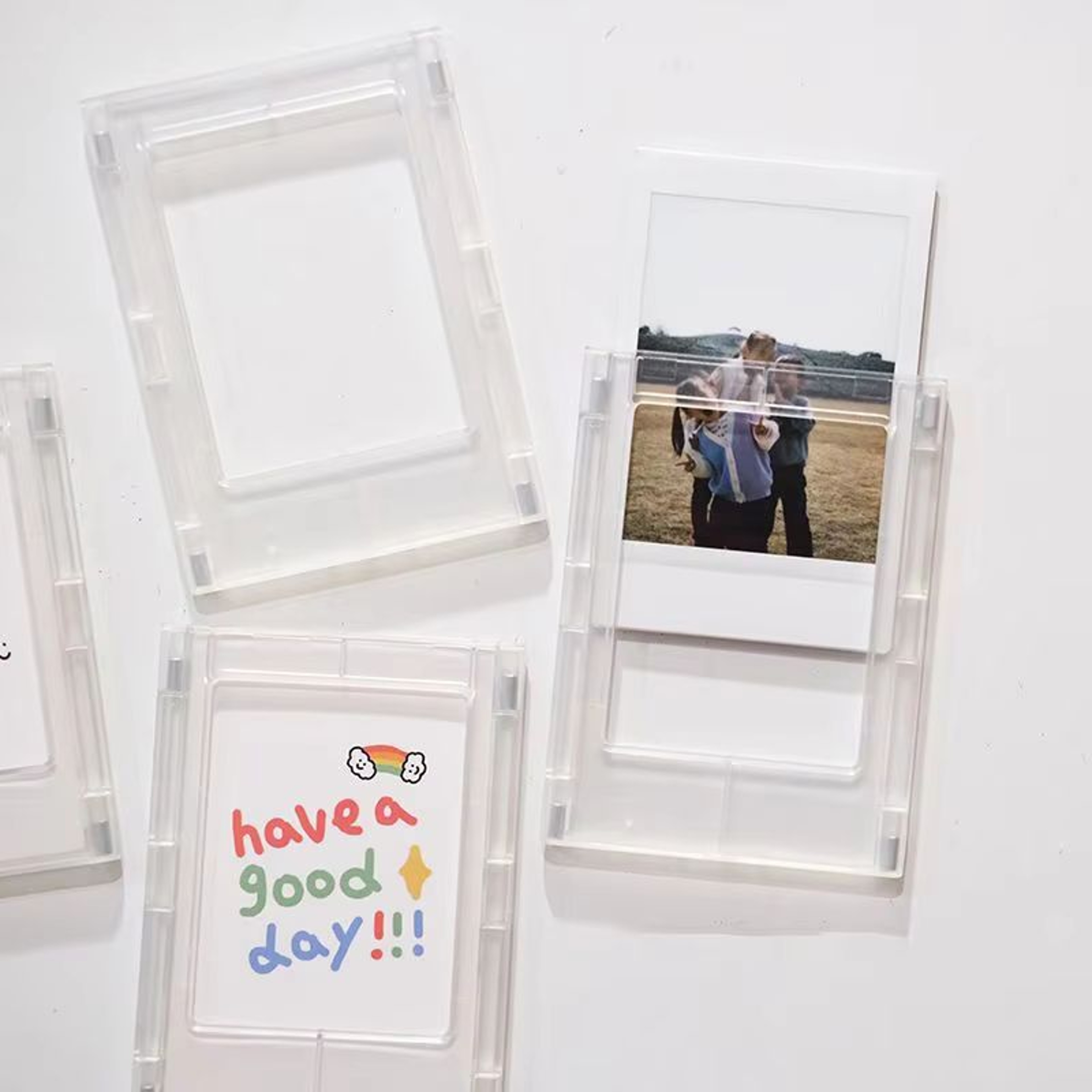 3Inch Acrylic Magnet Photo Frame For Refrigerator Or Display Stand 1