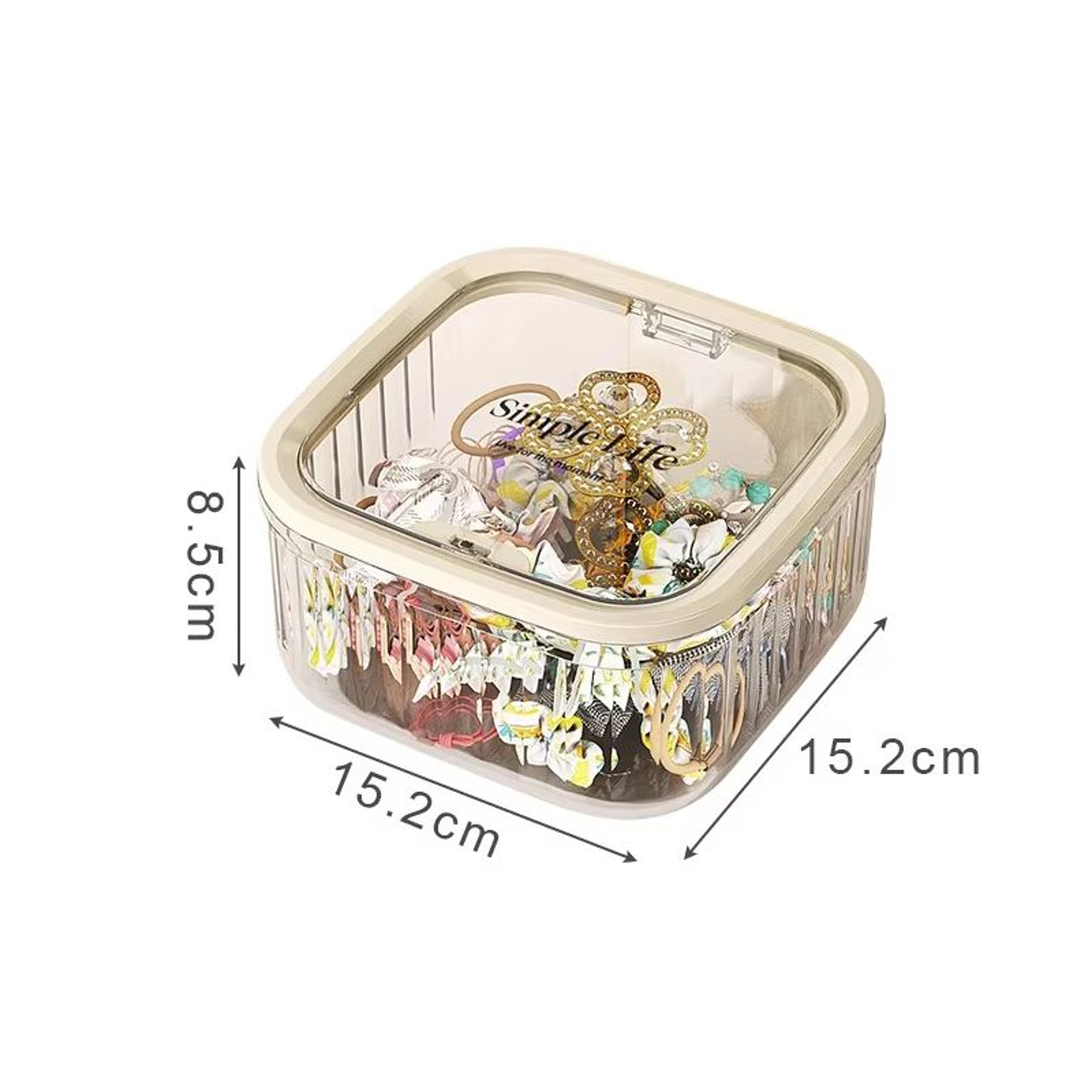 ML Desktop Storage Box With Popup Lid For Hair Accessories Jewelry And More 8