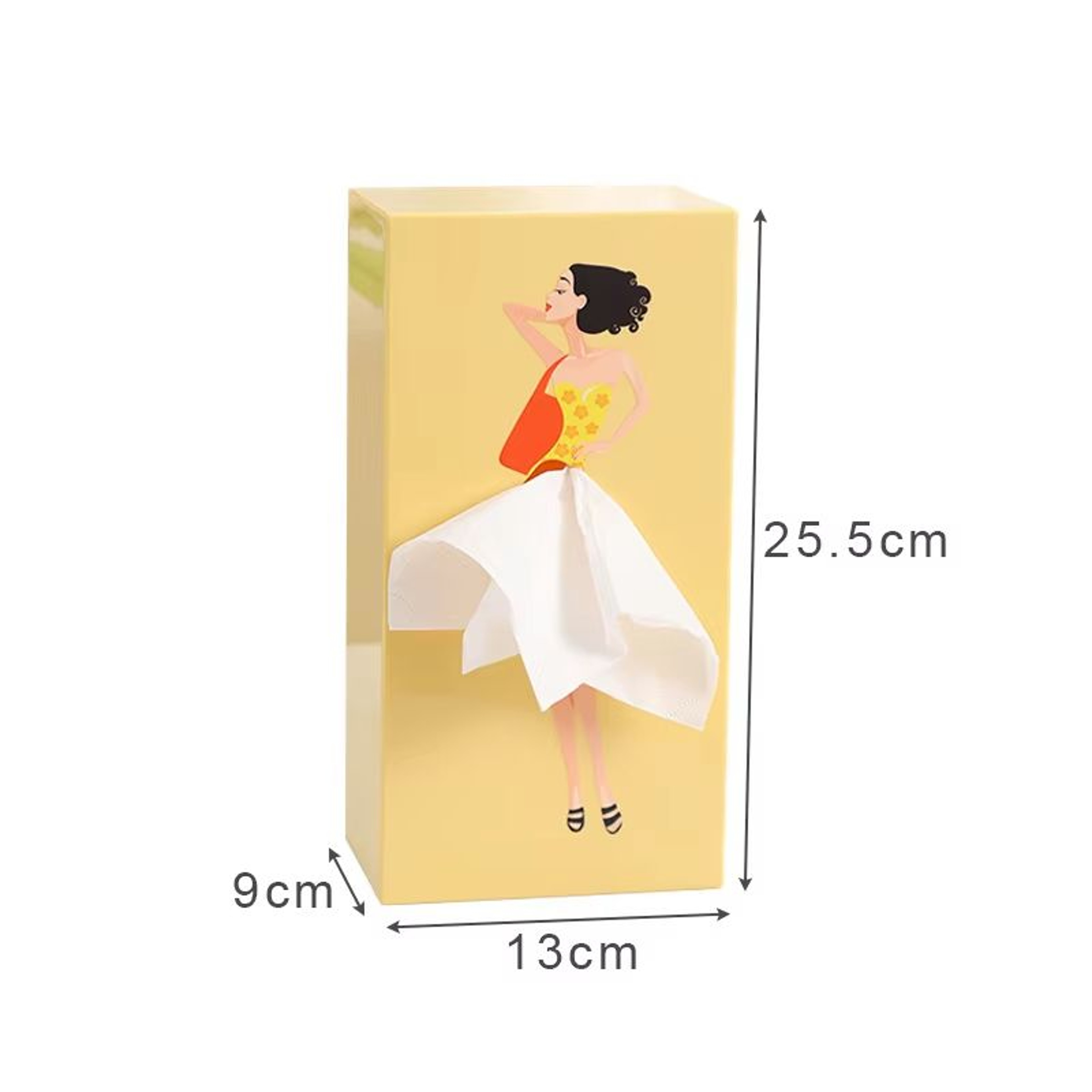 Creative Puffy Skirt Girl Tissue Box  Funny Desktop Tissue Storage Holder 9