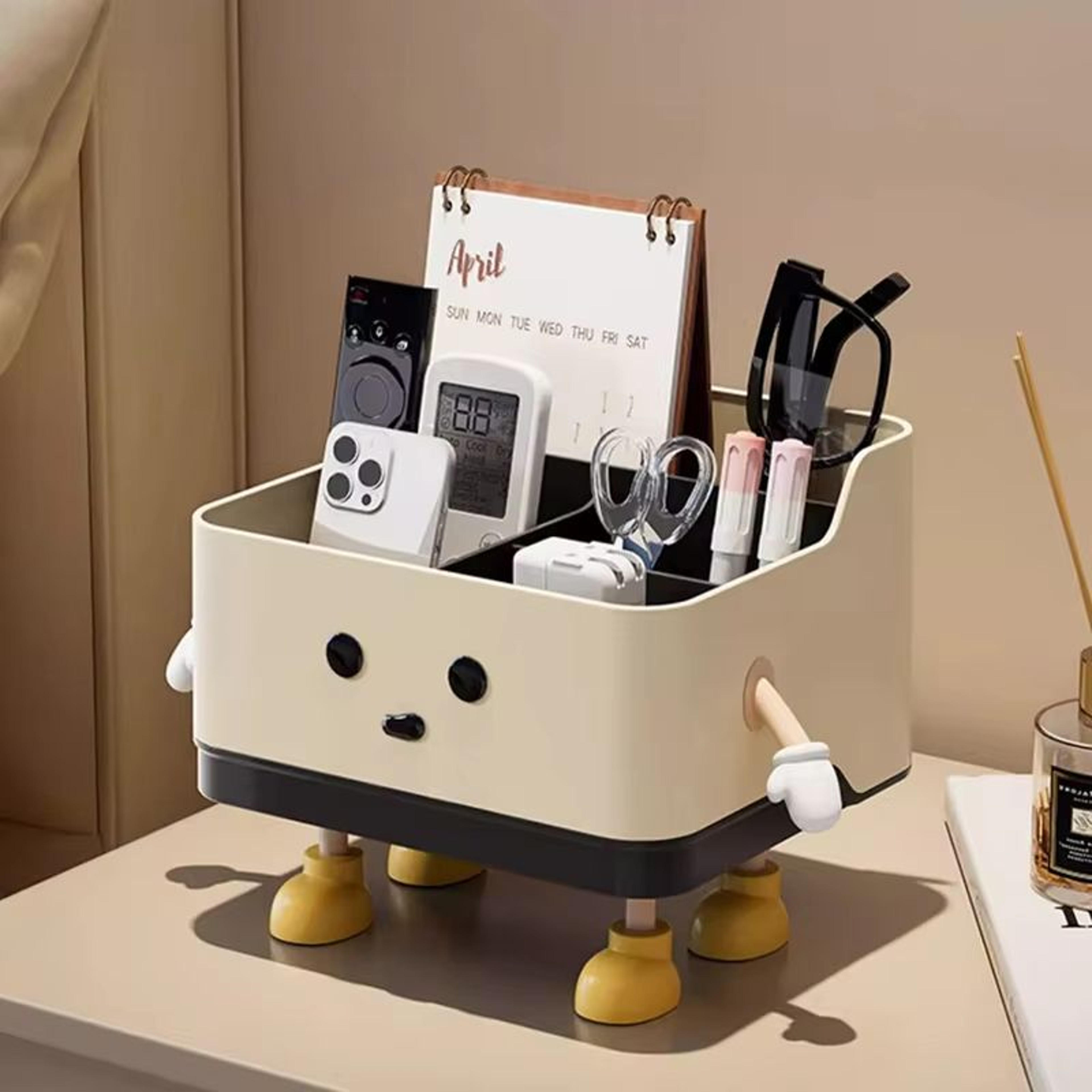 MultiUse Desktop Storage Box Remote Control Organizer And Cosmetic Storage Shelf For Office Dorm An 1