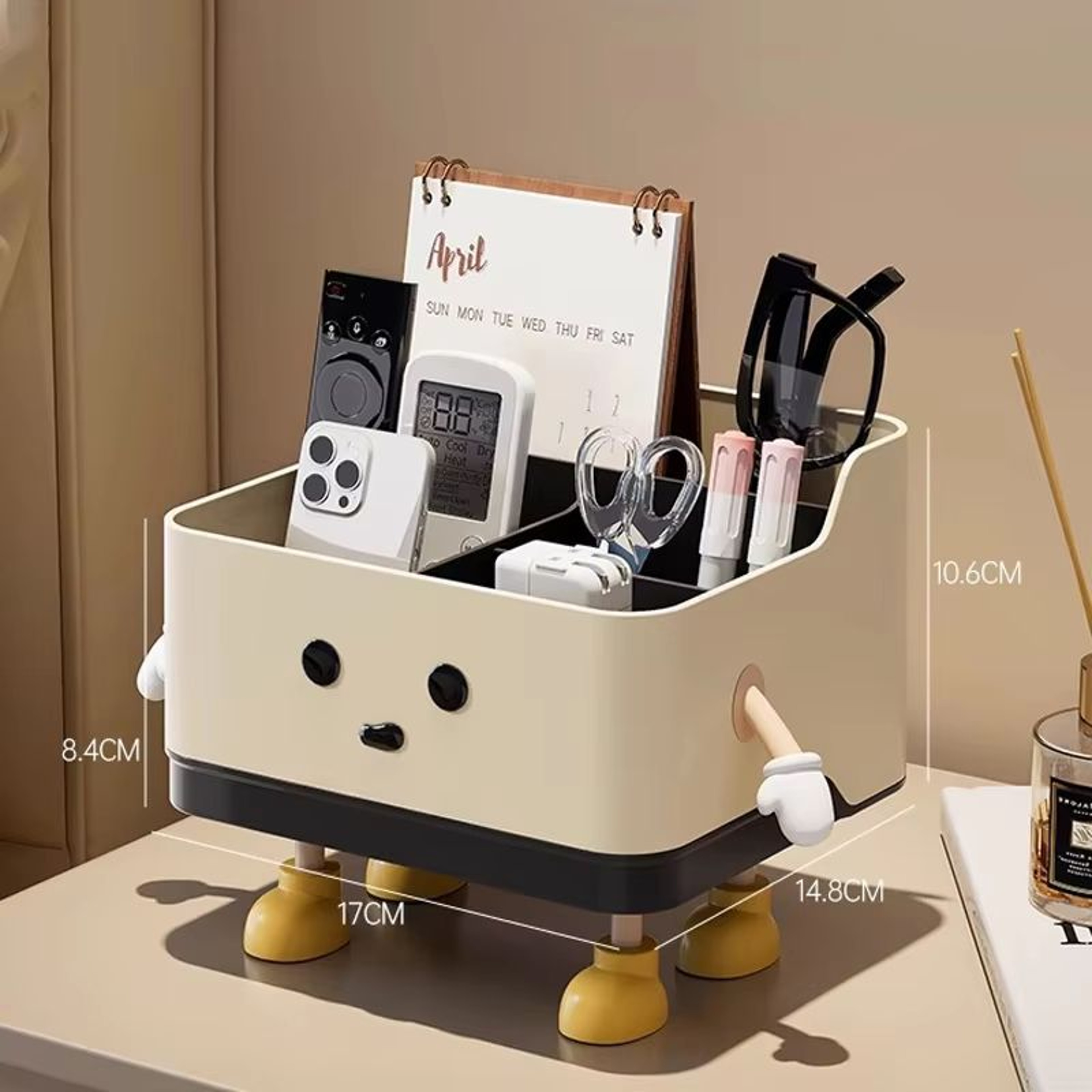 MultiUse Desktop Storage Box Remote Control Organizer And Cosmetic Storage Shelf For Office Dorm An 7