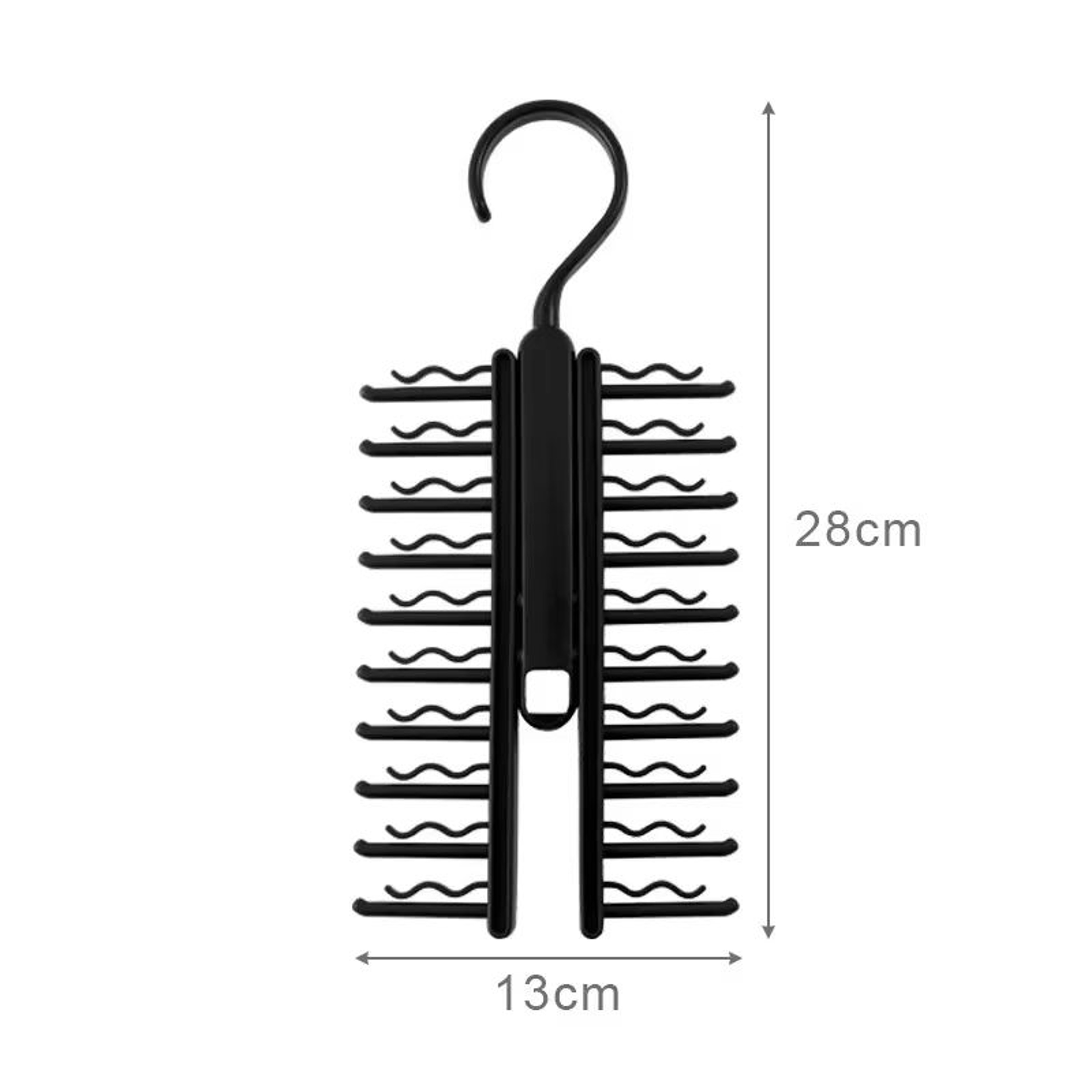 Adjustable Rotating Tie And Belt Storage Rack Closet Organizer For Ties Scarves And Accessories 5