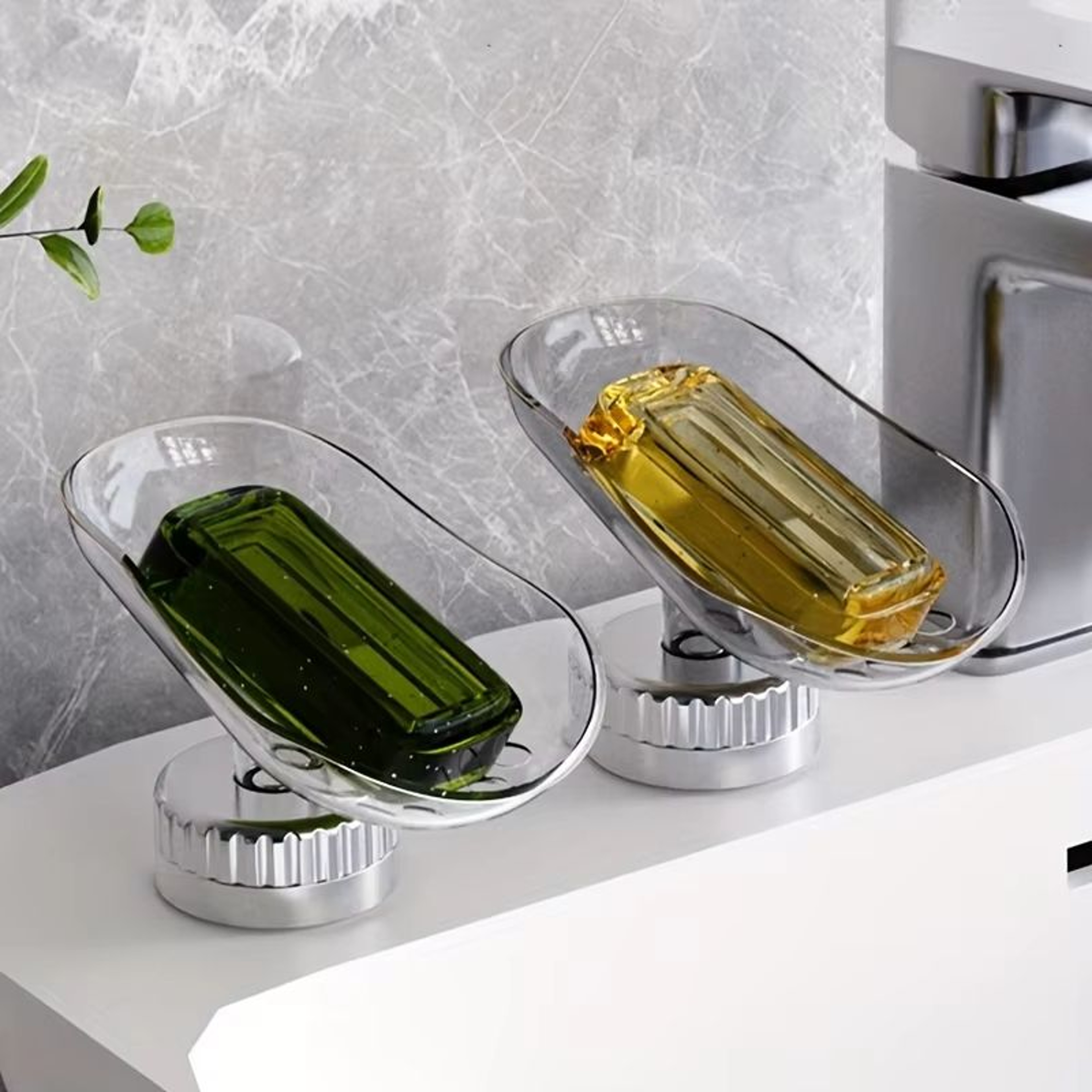 PunchFree Suction Cup Soap Dish Plastic Bathroom Soap Tray Portable Soap Drying Rack For Bathroom A 0