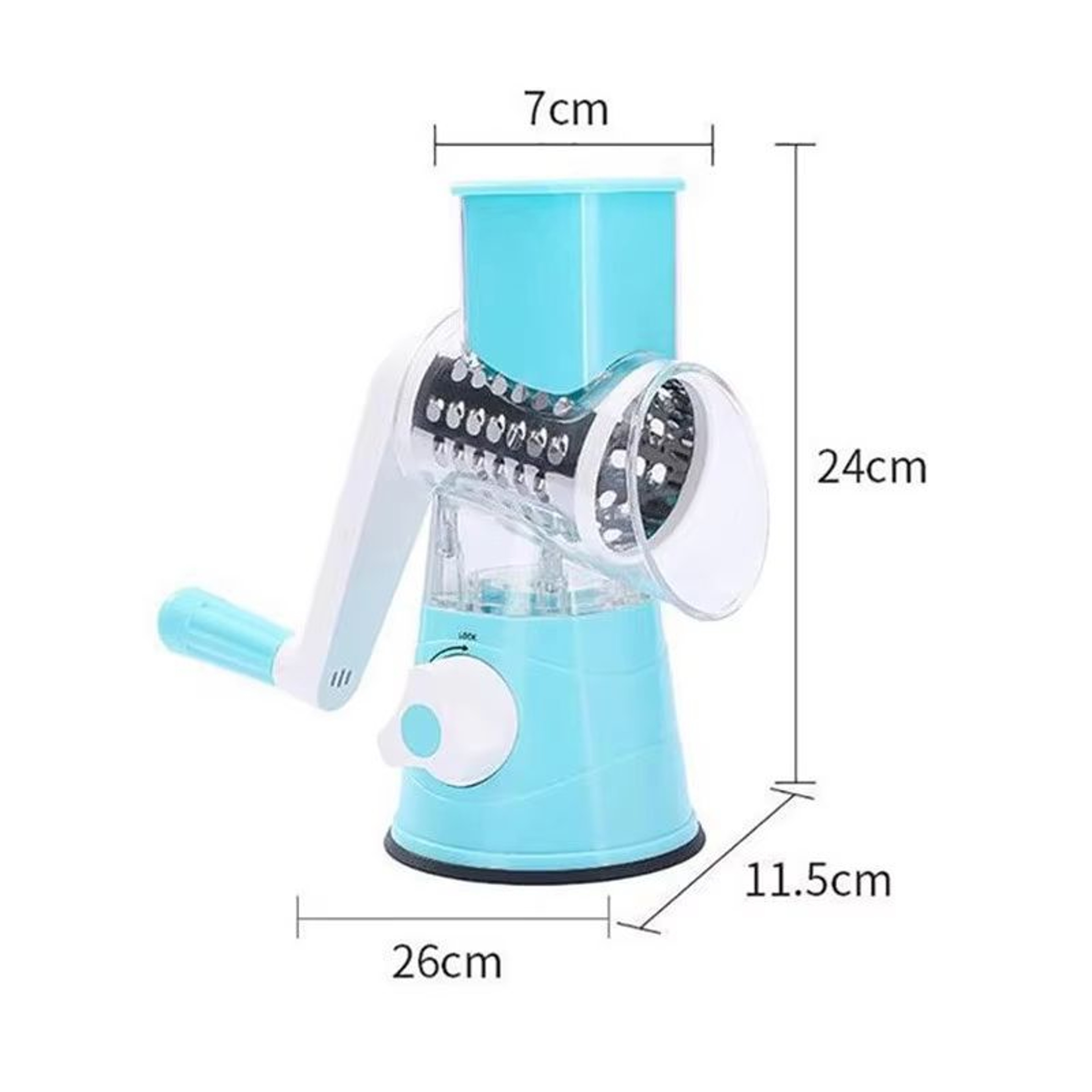 Manual Drum Vegetable Cutter With 304 Stainless Steel Blades For Fruits Vegetables Cheese Potato An 5