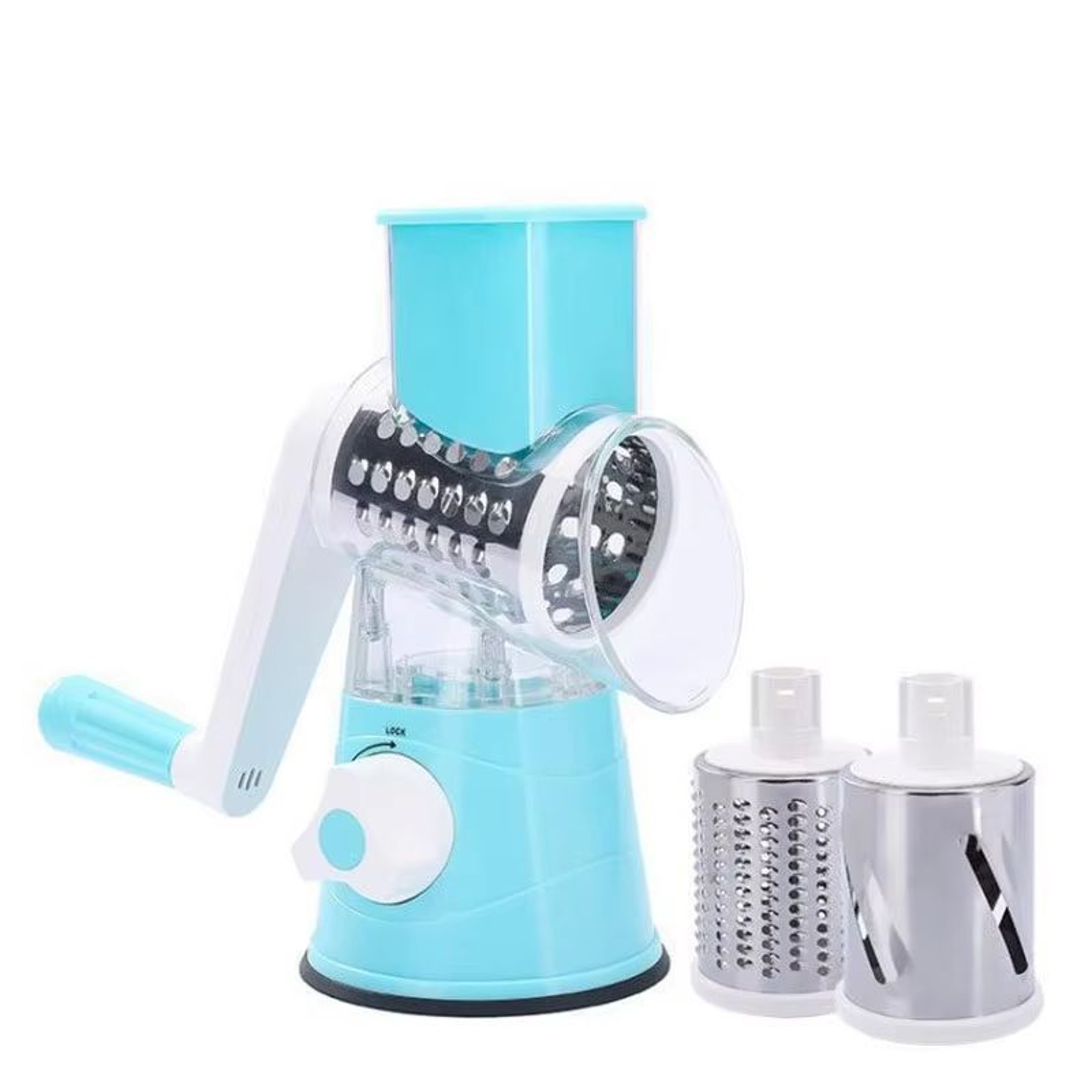 Manual Drum Vegetable Cutter With 304 Stainless Steel Blades For Fruits Vegetables Cheese Potato An 6